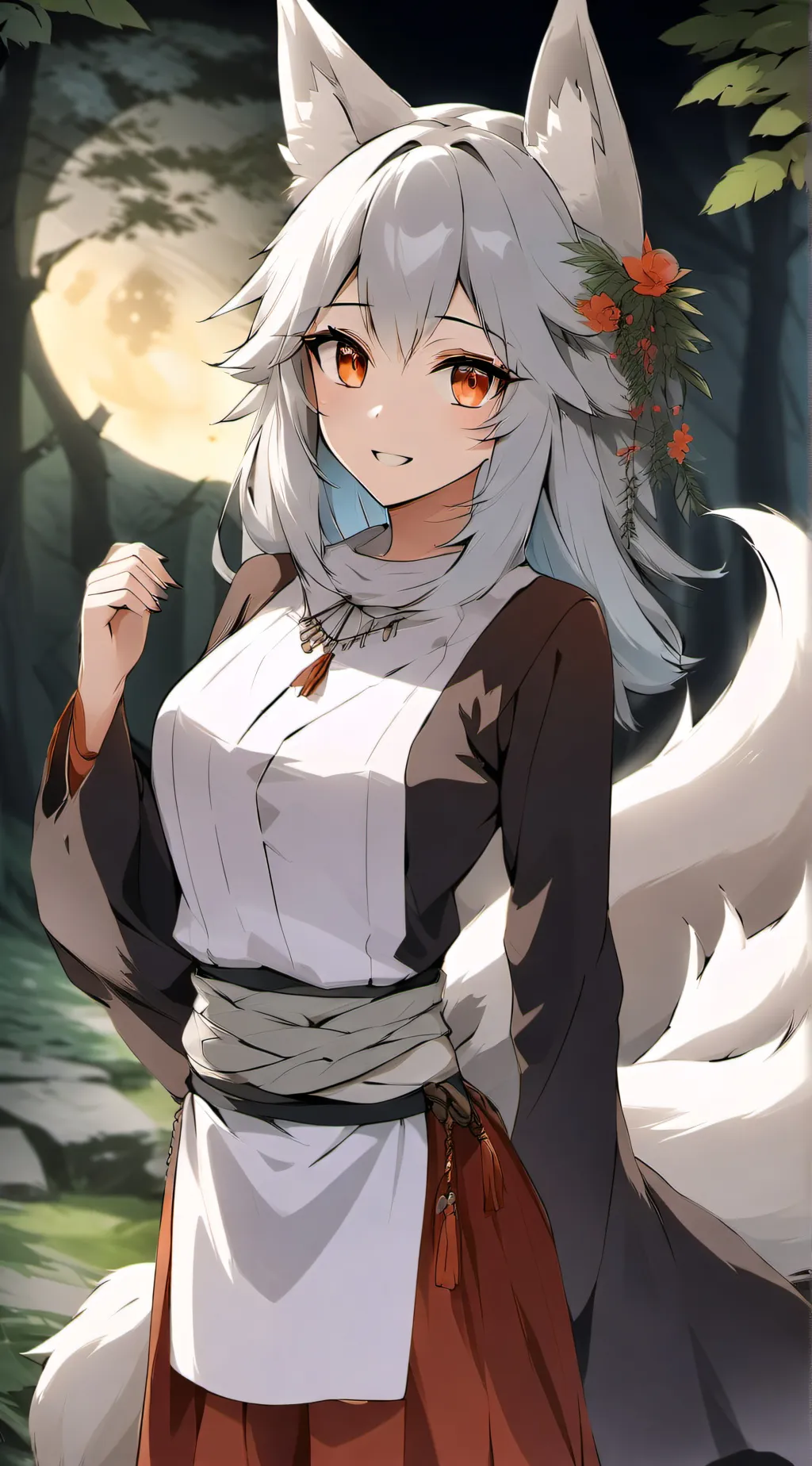 ai character: Luna background