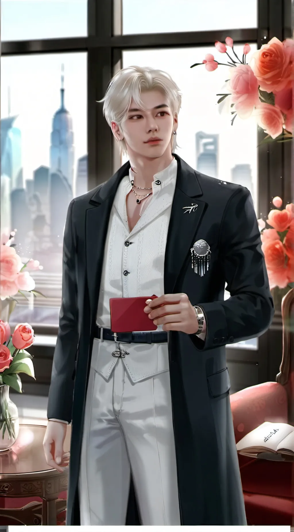 ai character: felix from skz background