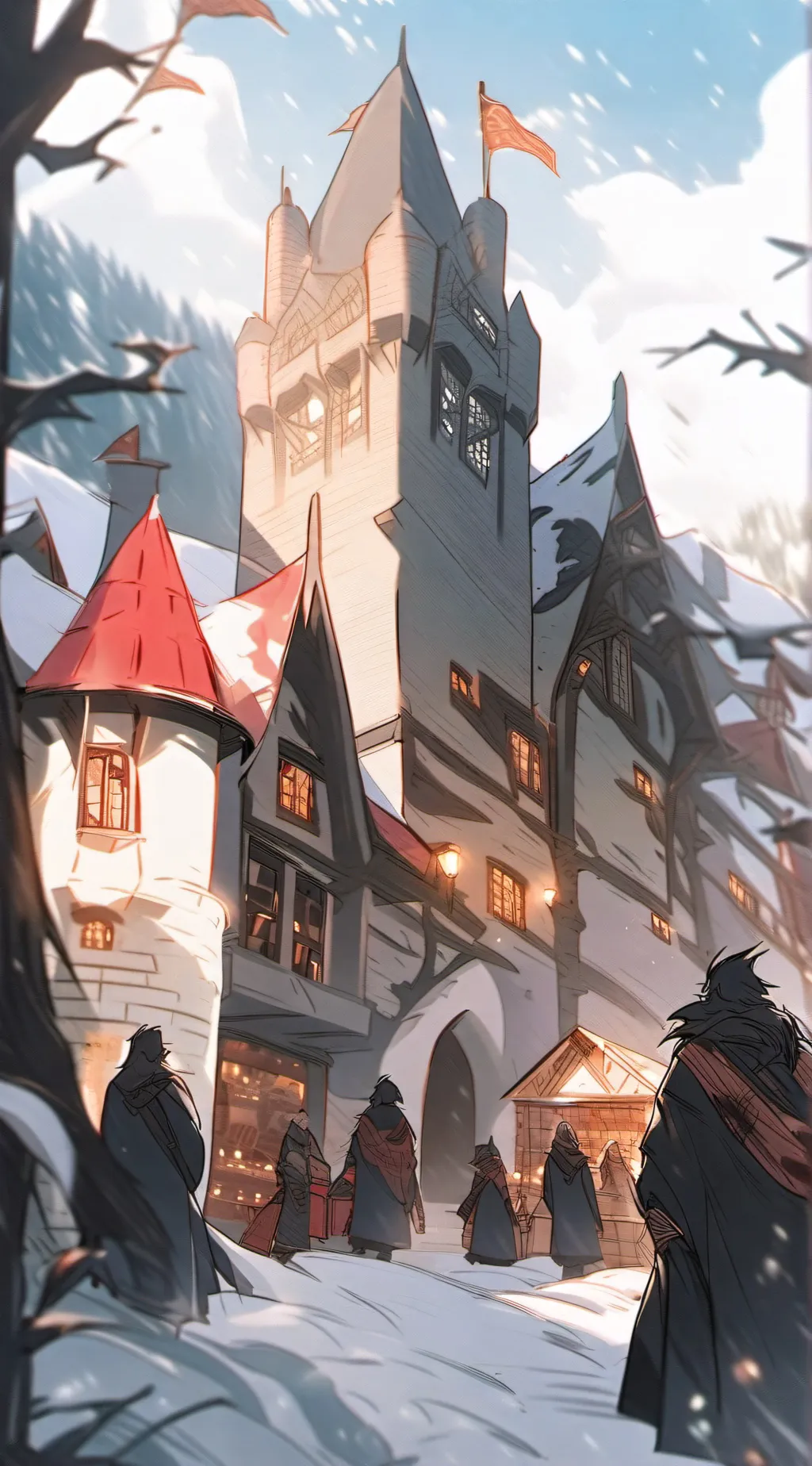ai character: Hogwarts  background