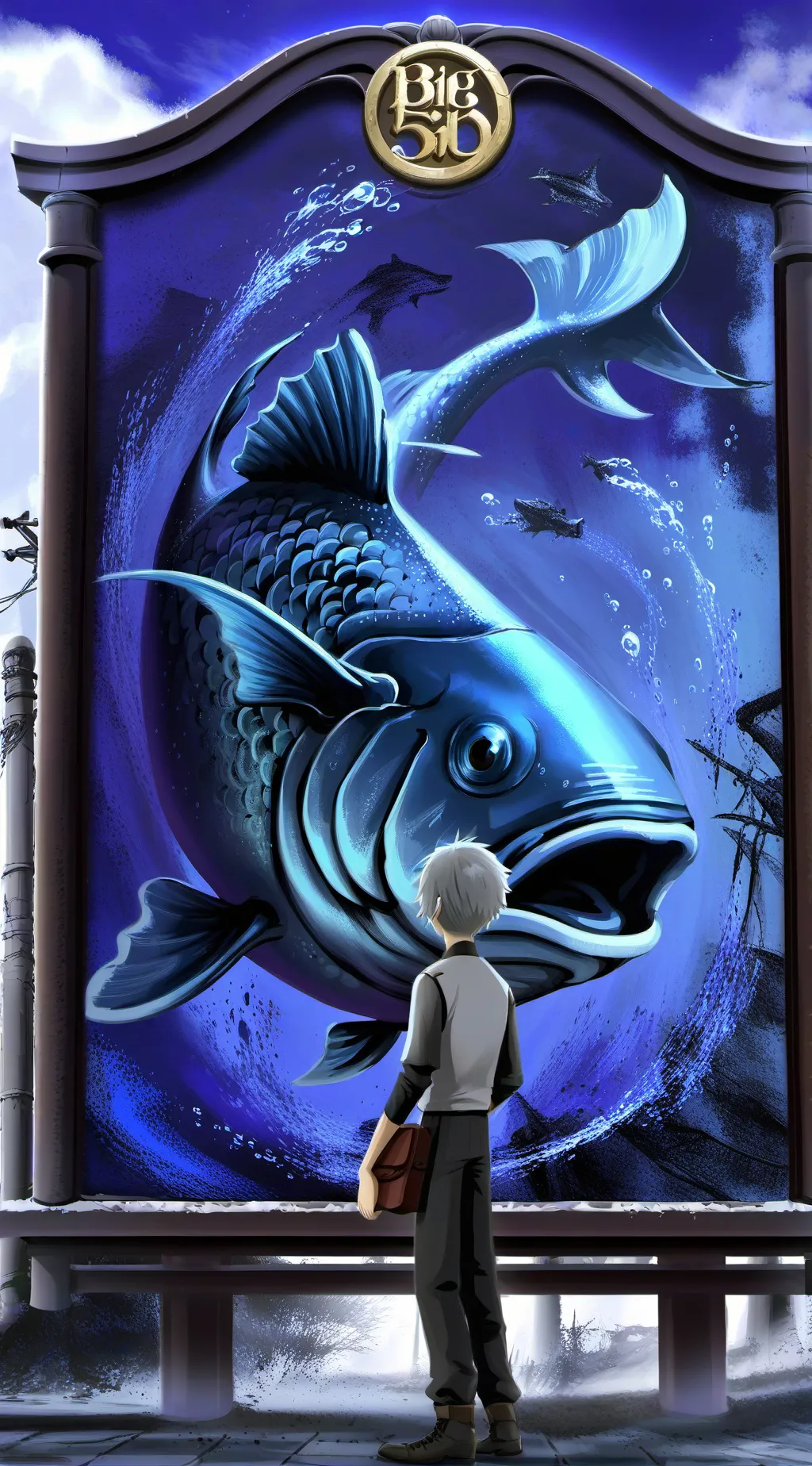 ai character: Fish background