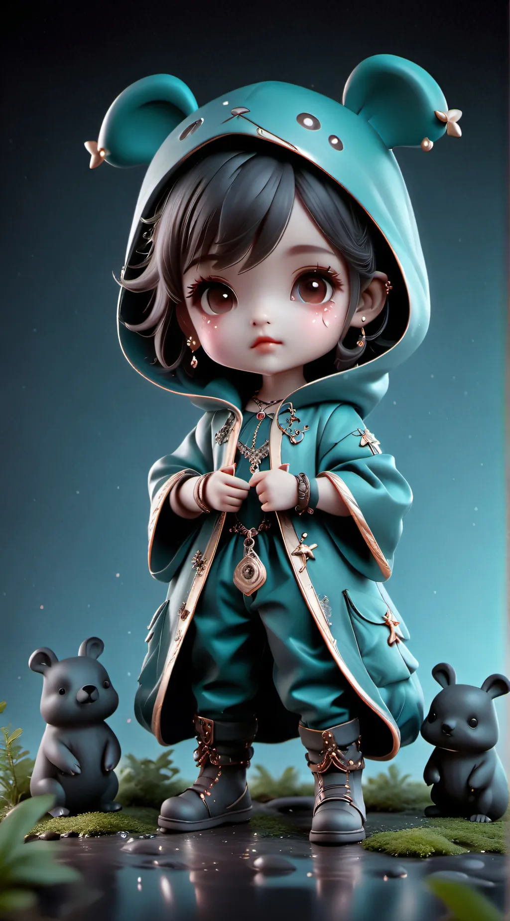 ai character: baby lily background