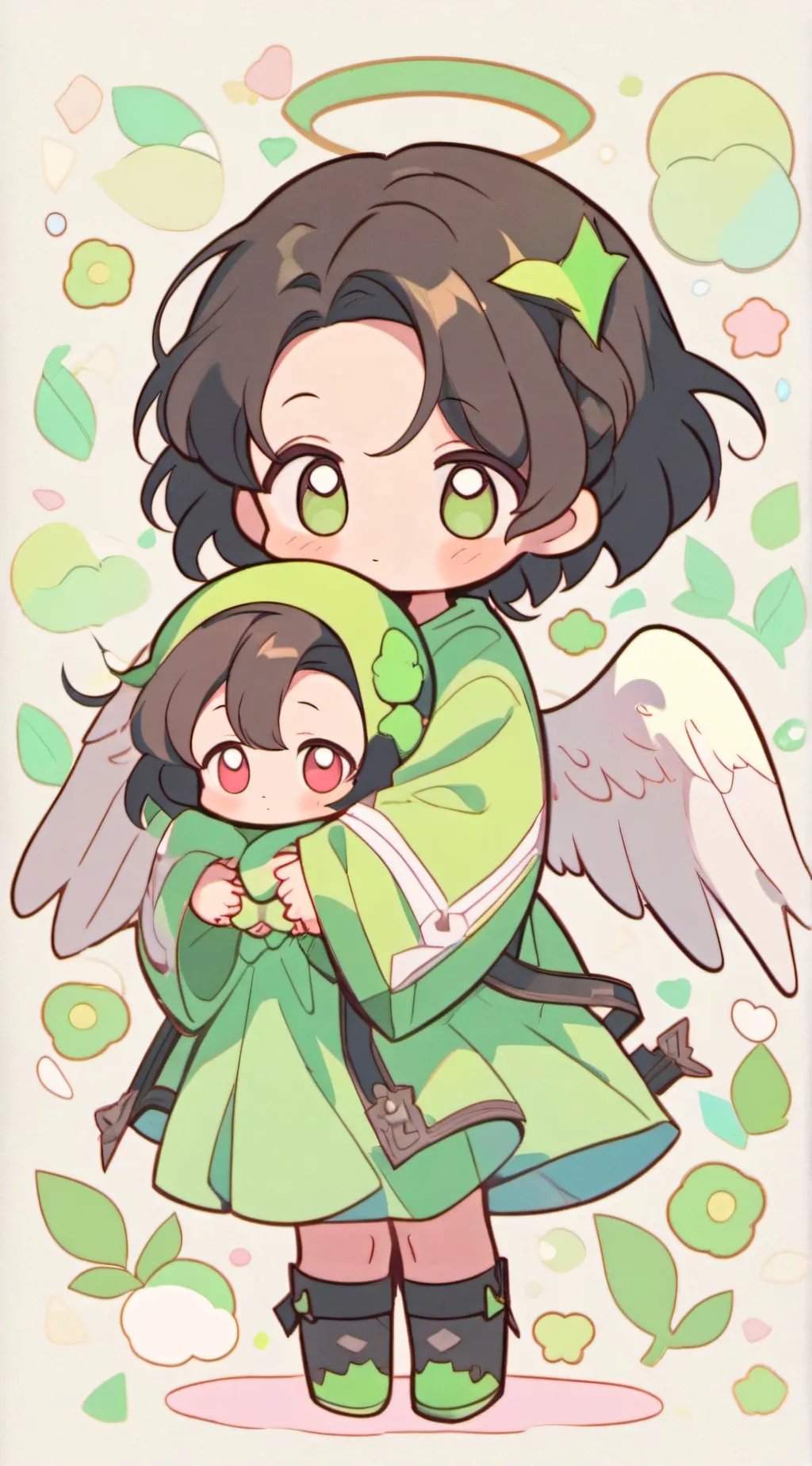 ai character: My oc babys in fpe background