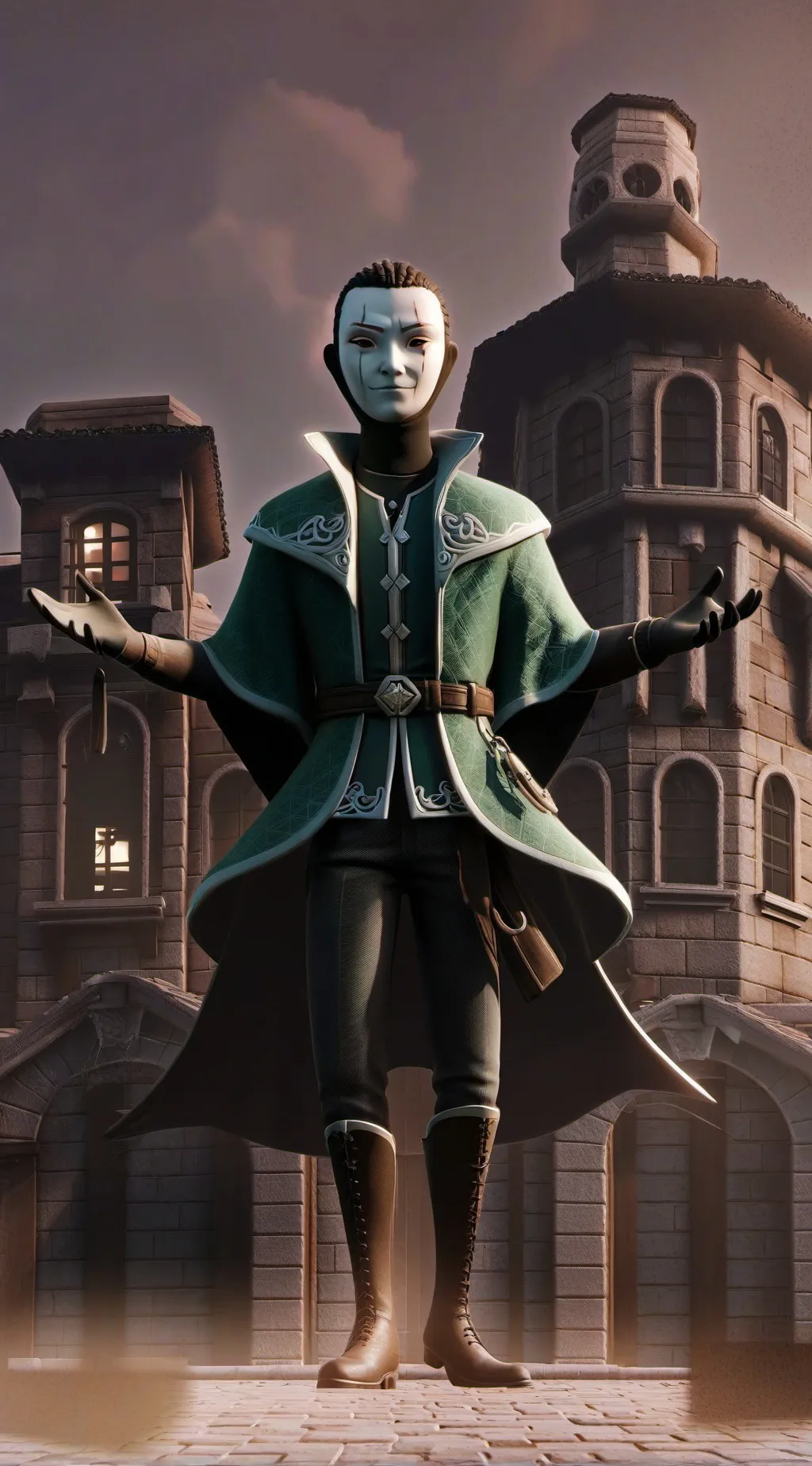 ai character: Ghost ( Parker￼ ) background