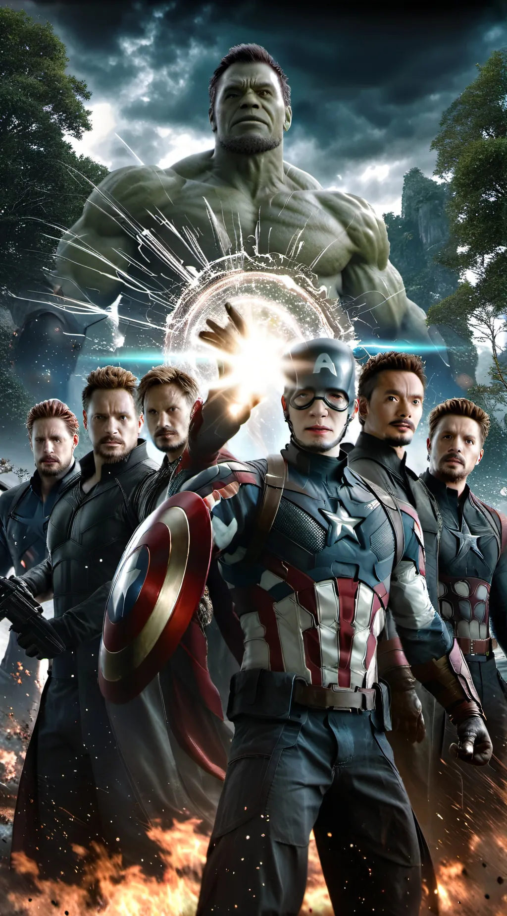 ai character: Avengers background