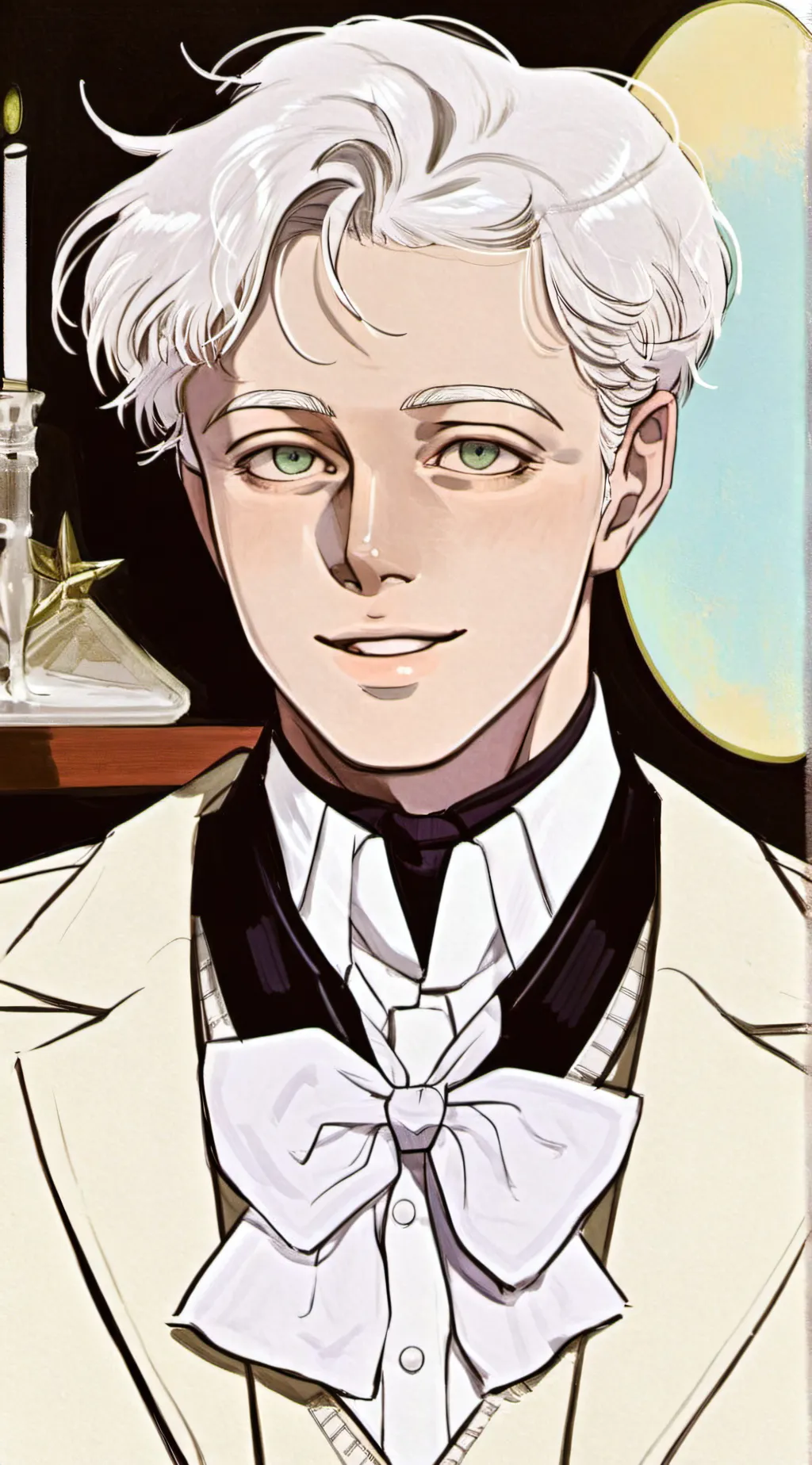 ai character: Aziraphale  background