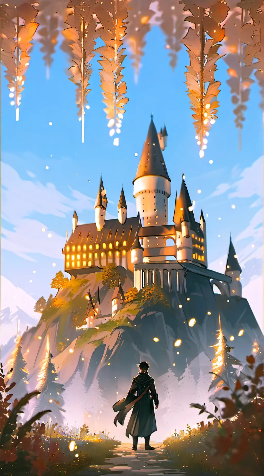 ai character: hogwarts filming background