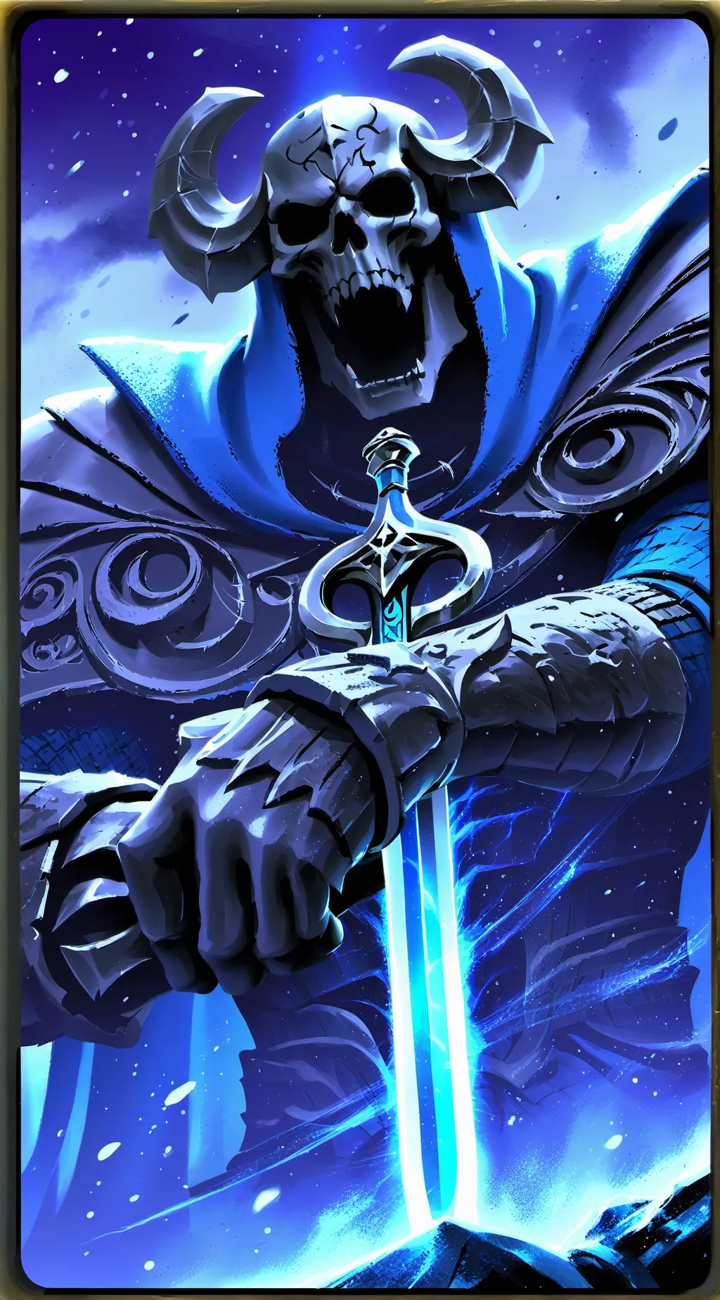 ai character: DEATH  background