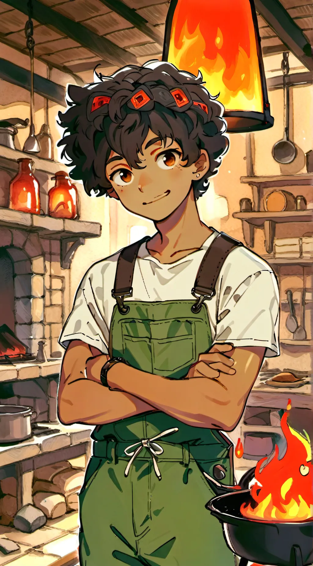 ai character: Leo Valdez  background
