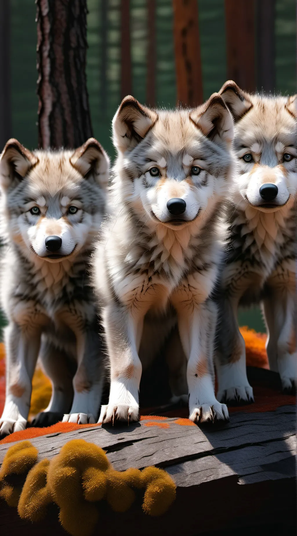 ai character: Your wolf cubs~ background