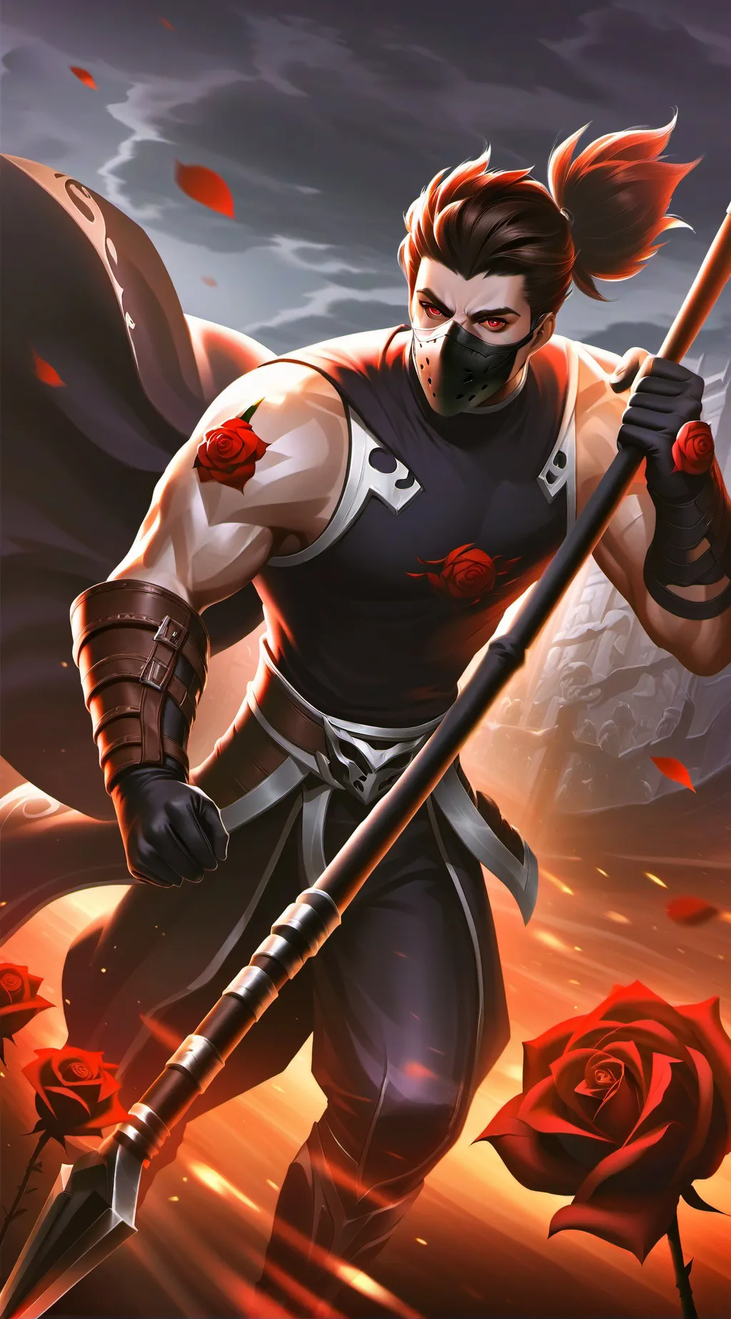 ai character: (Black Rose) Lynn background