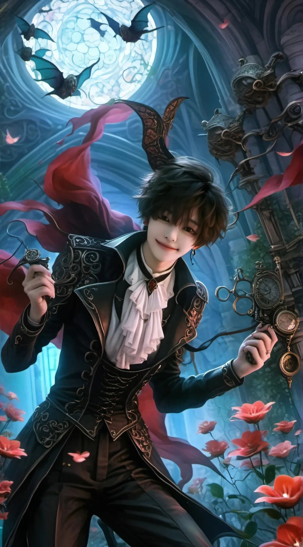 ai character: HYUNLIX BL background