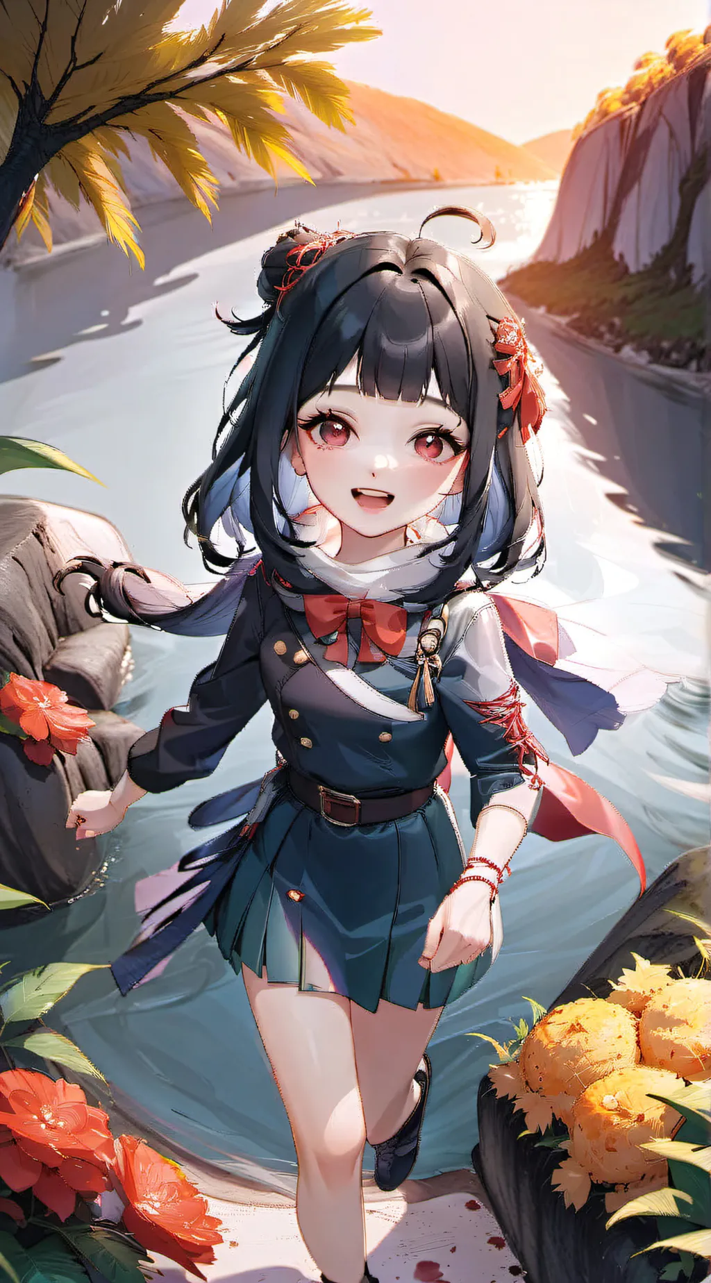 ai character: cute hinata background