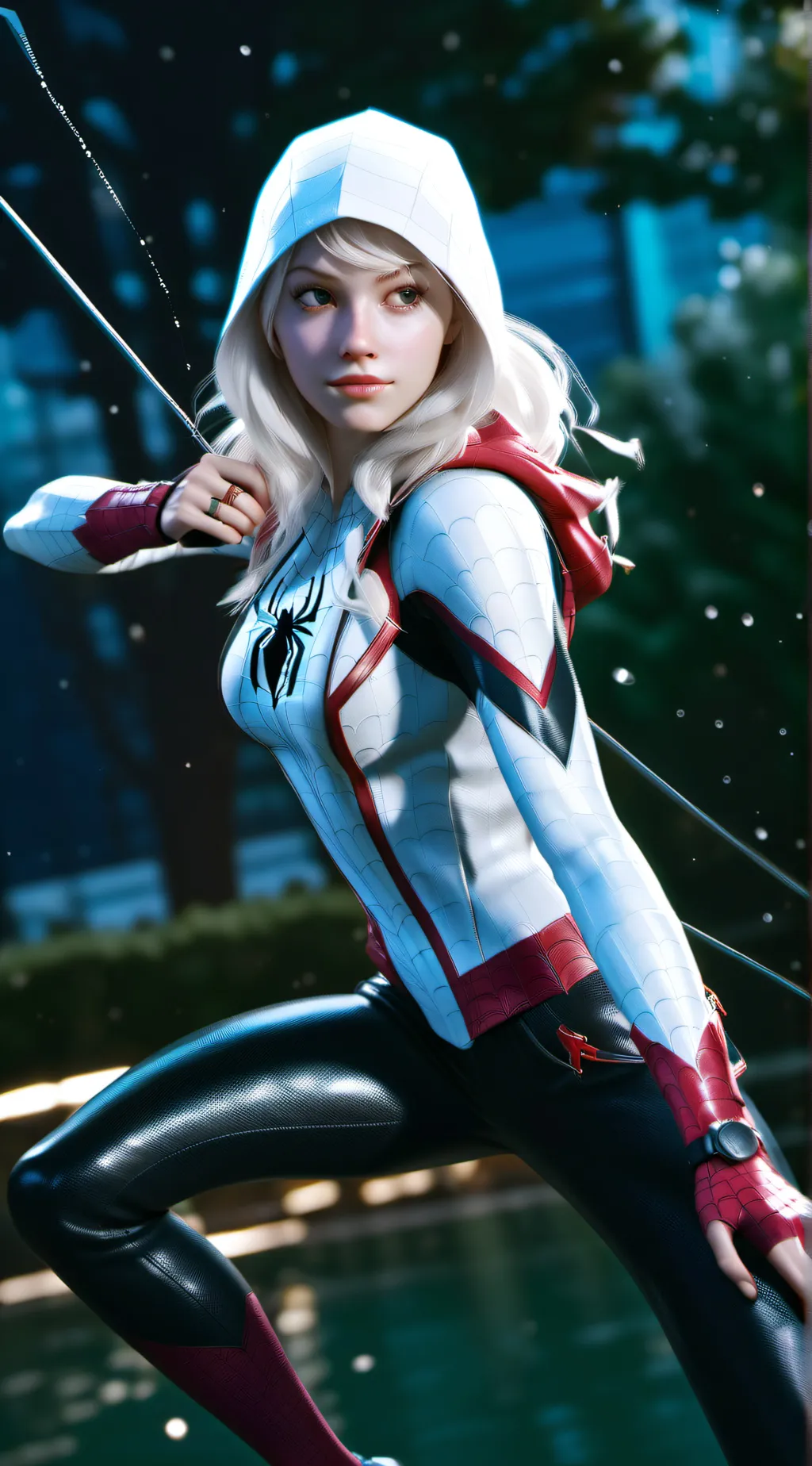 ai character: Spider Gwen background