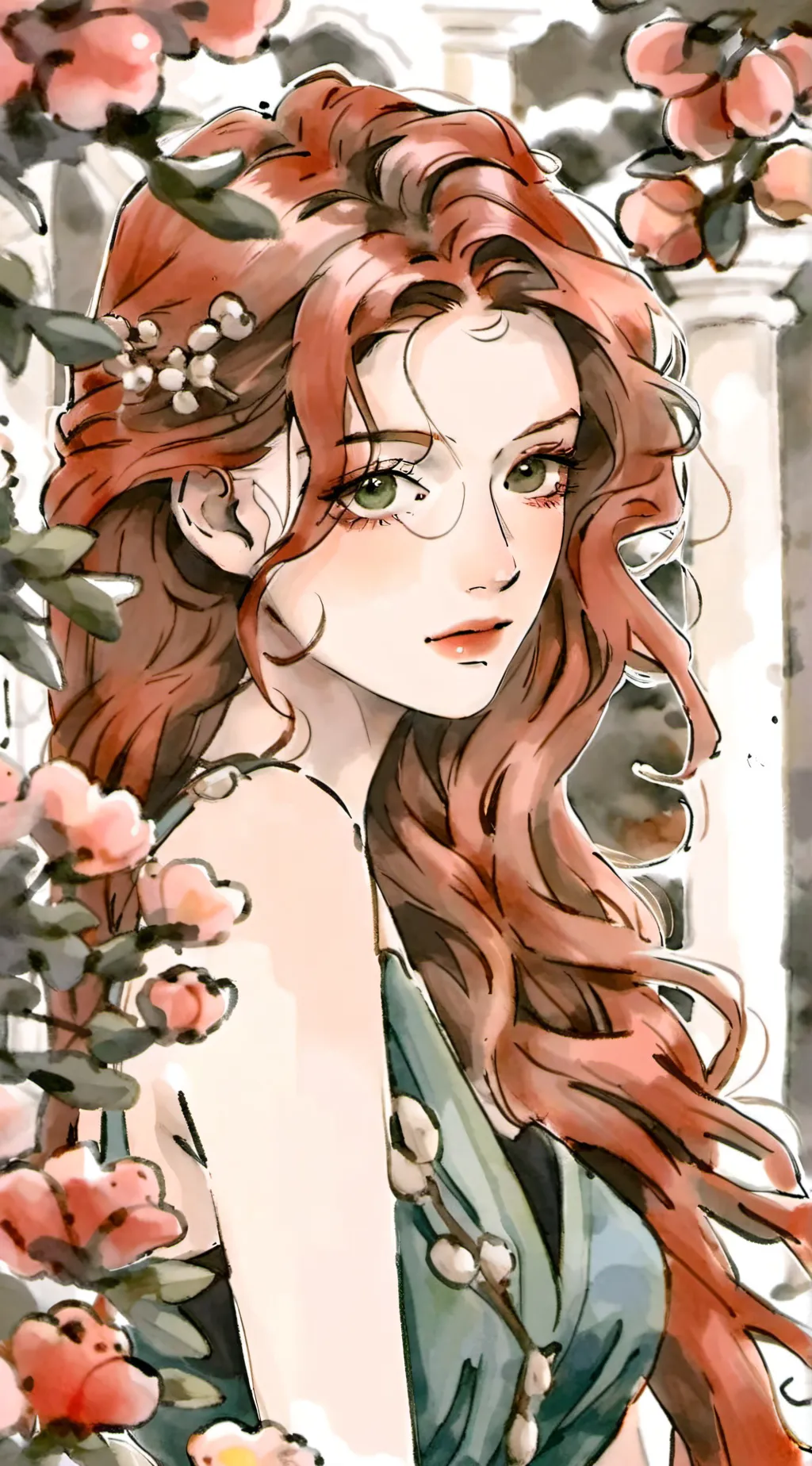 ai character: Persephone  background