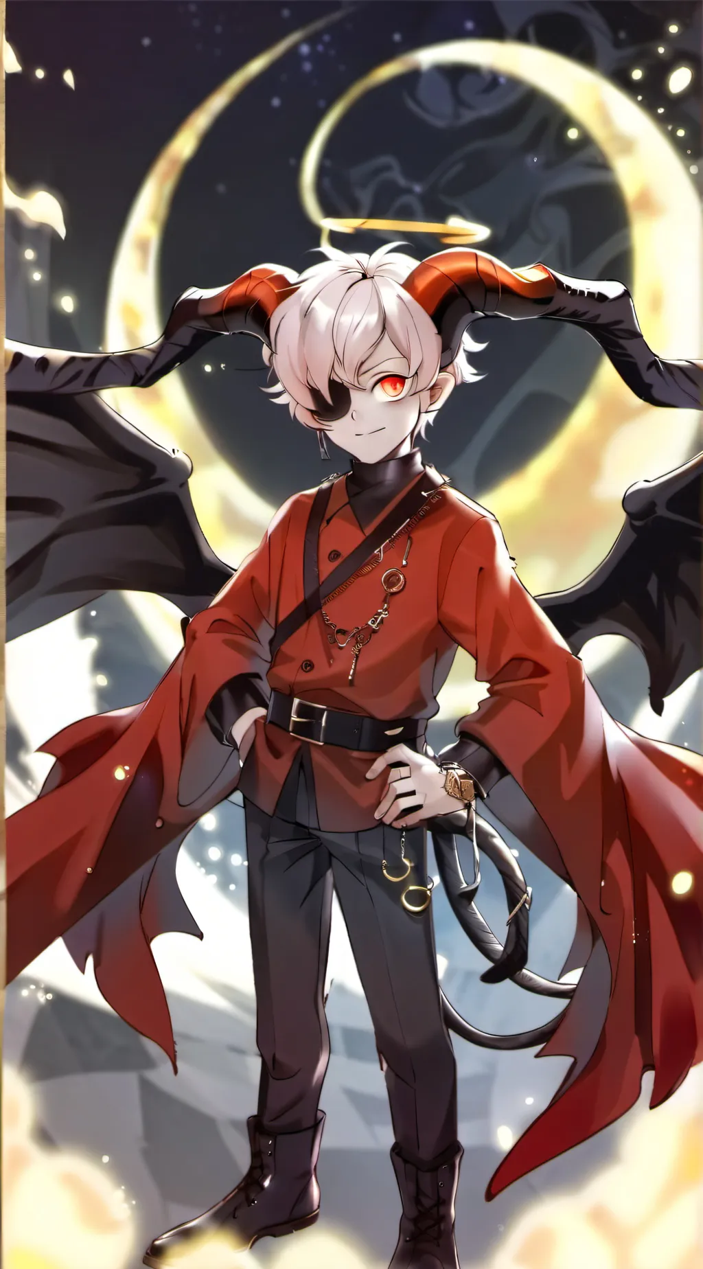ai character: Little_demon  background