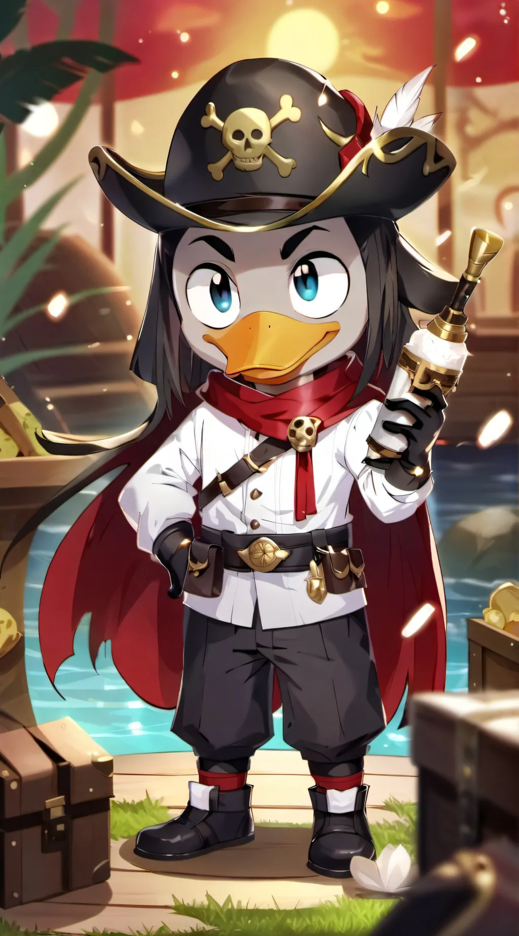 ai character: Ace the pirate background