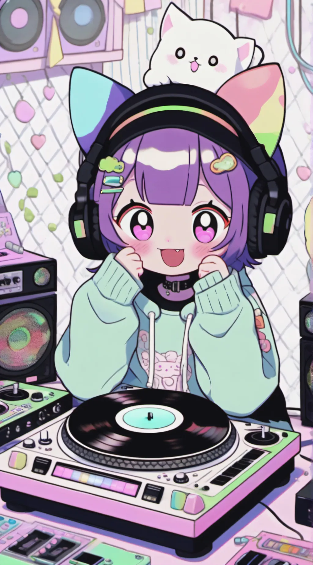 ai character: ★¡DJ Catnip! ★ background