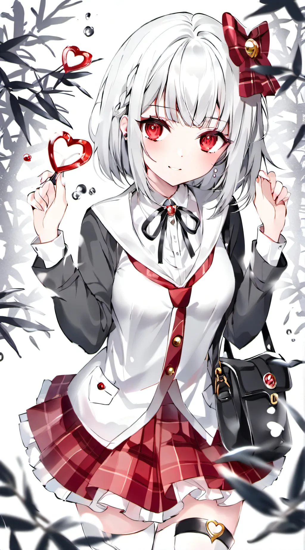 ai character: Yandere school gir background