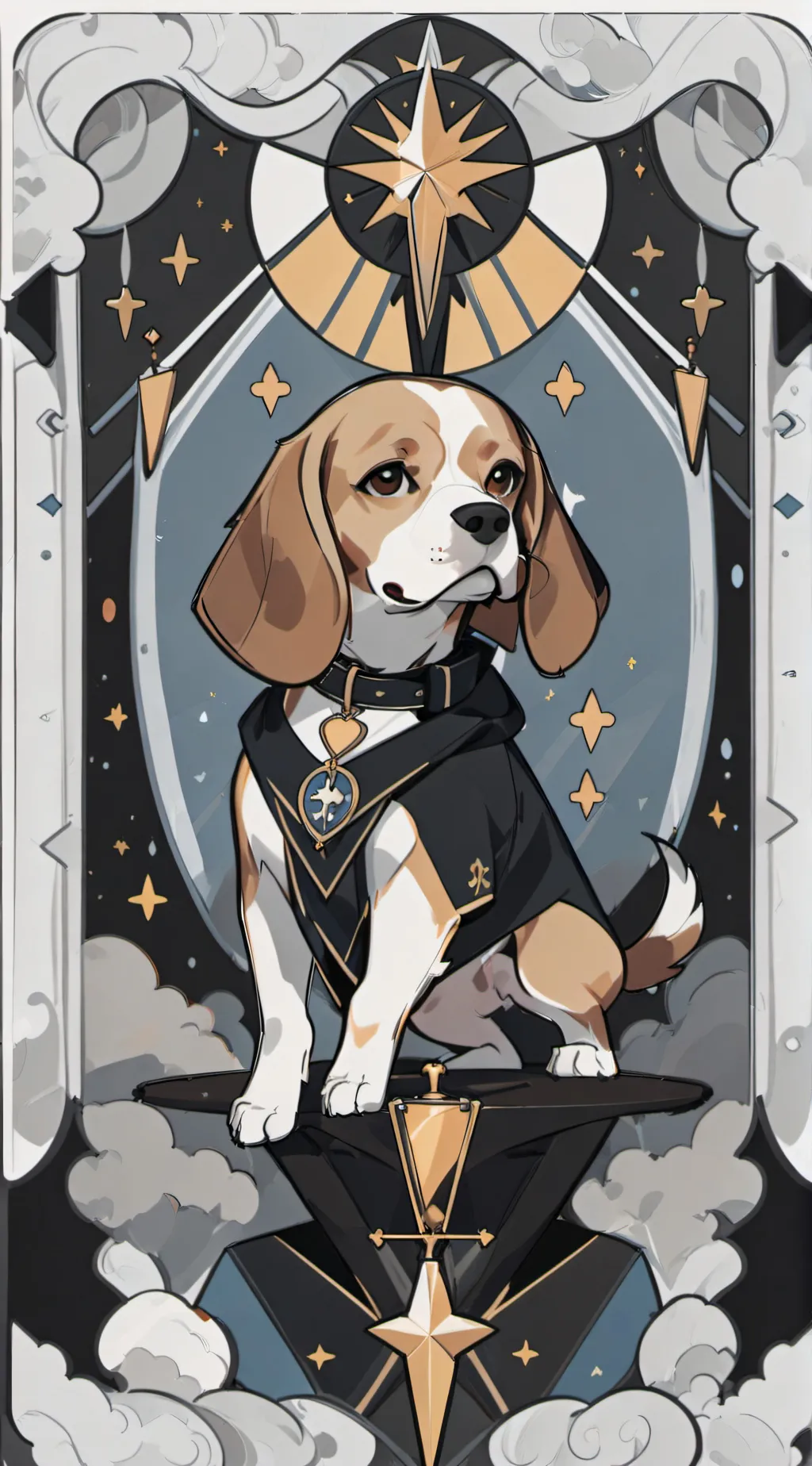 ai character: ♥️croissant 🥐 background