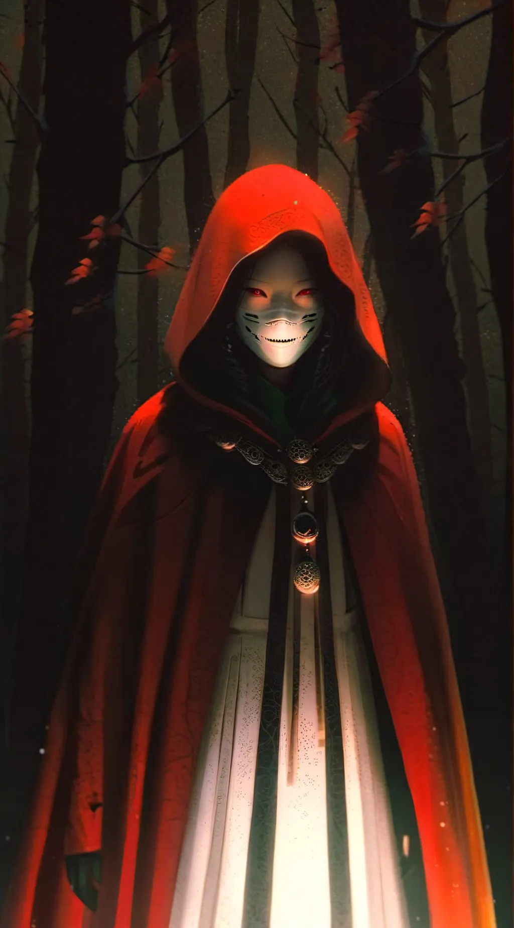 ai character: Aka Manto  background