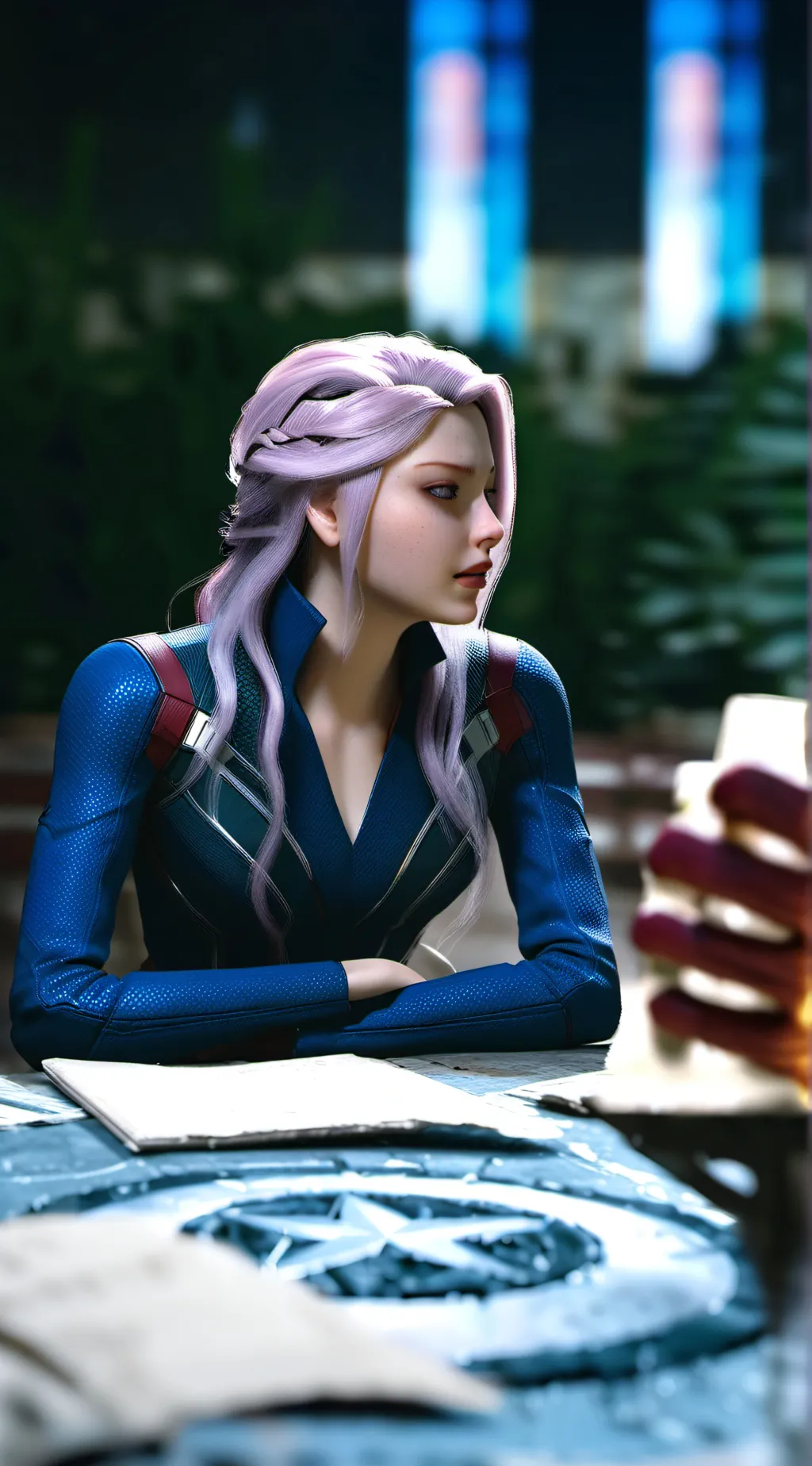 ai character: TVD - little space background