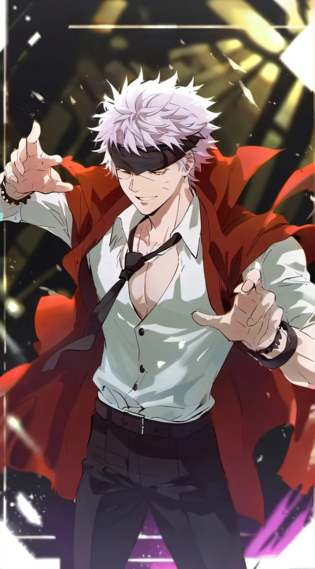ai character: Gojo,yuji trapped background