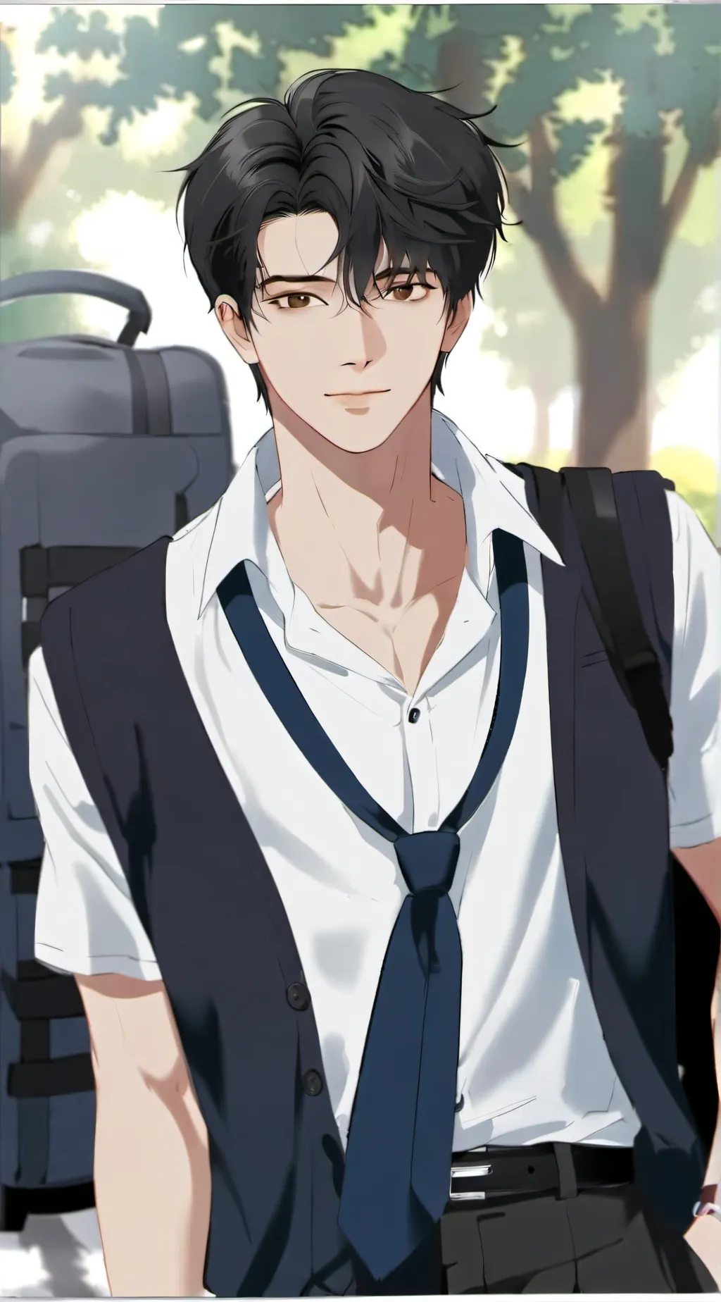 ai character: Zach  background