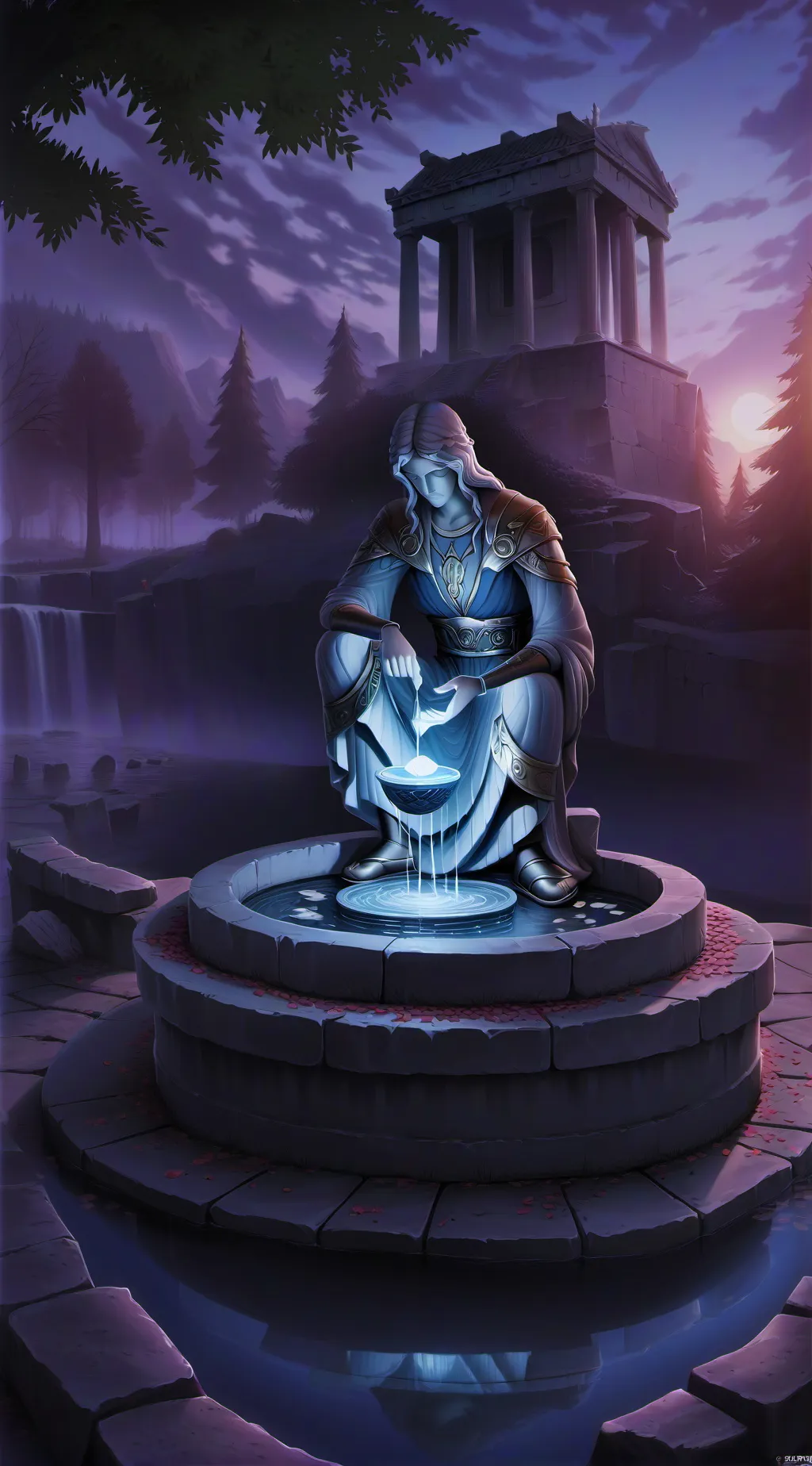 ai character: The Statue...  background