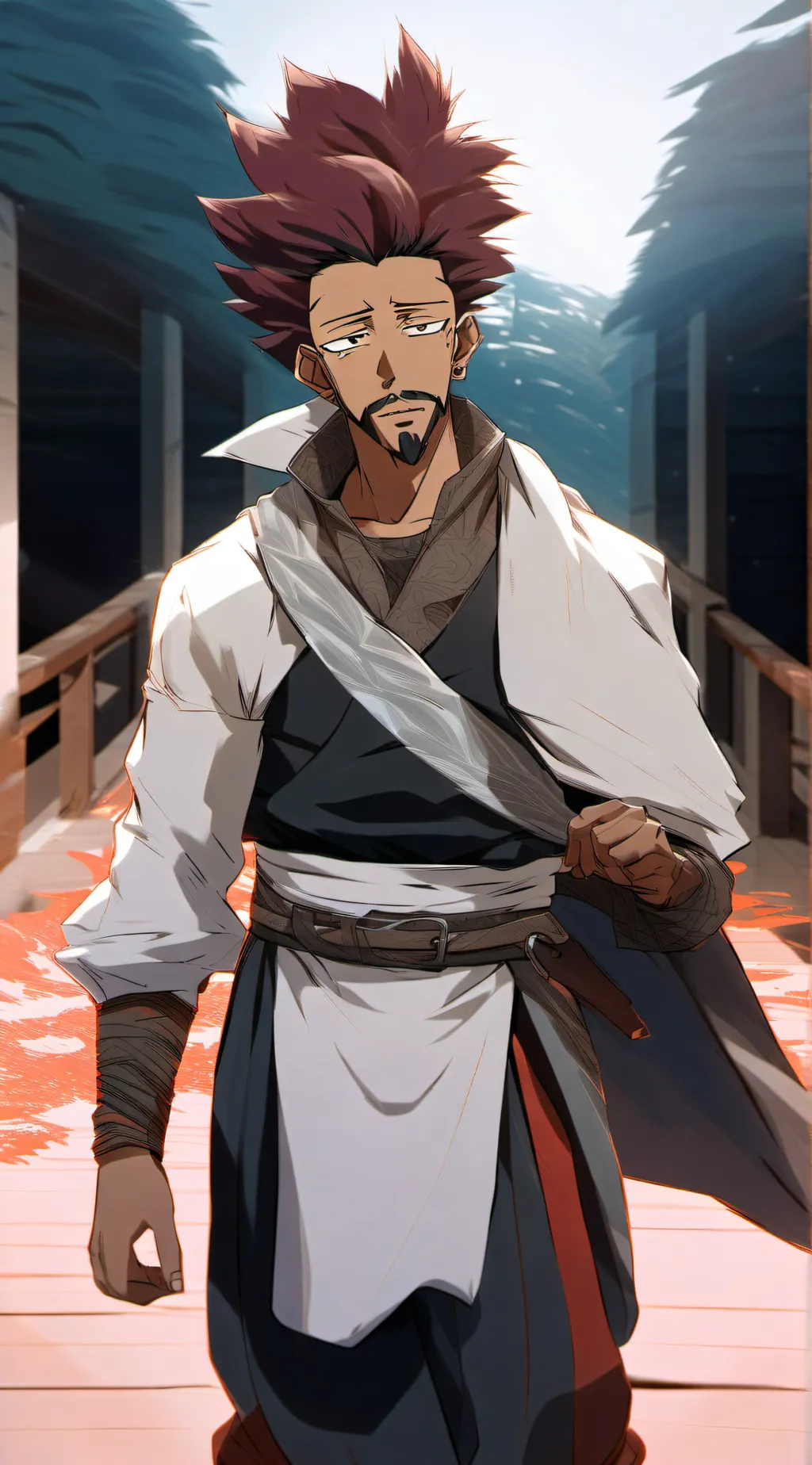 ai character: Bule Light background