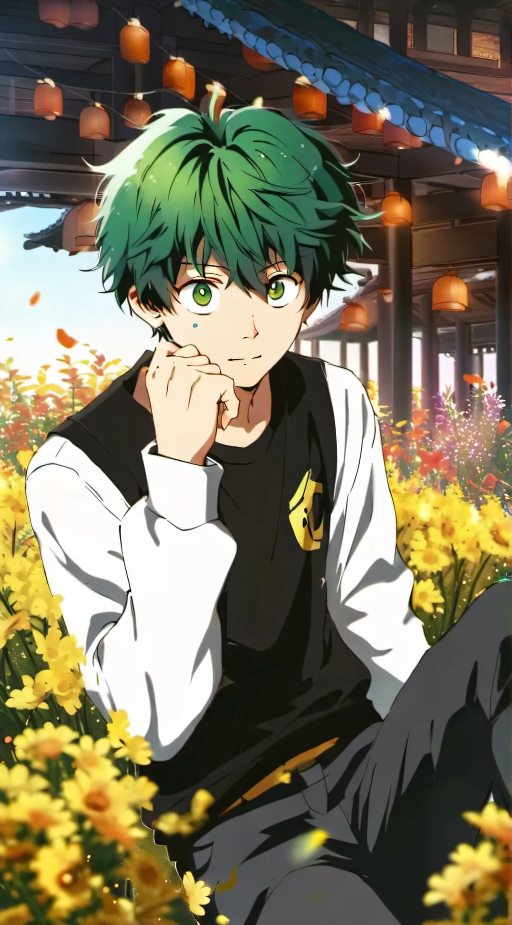 ai character: Bakudeku background