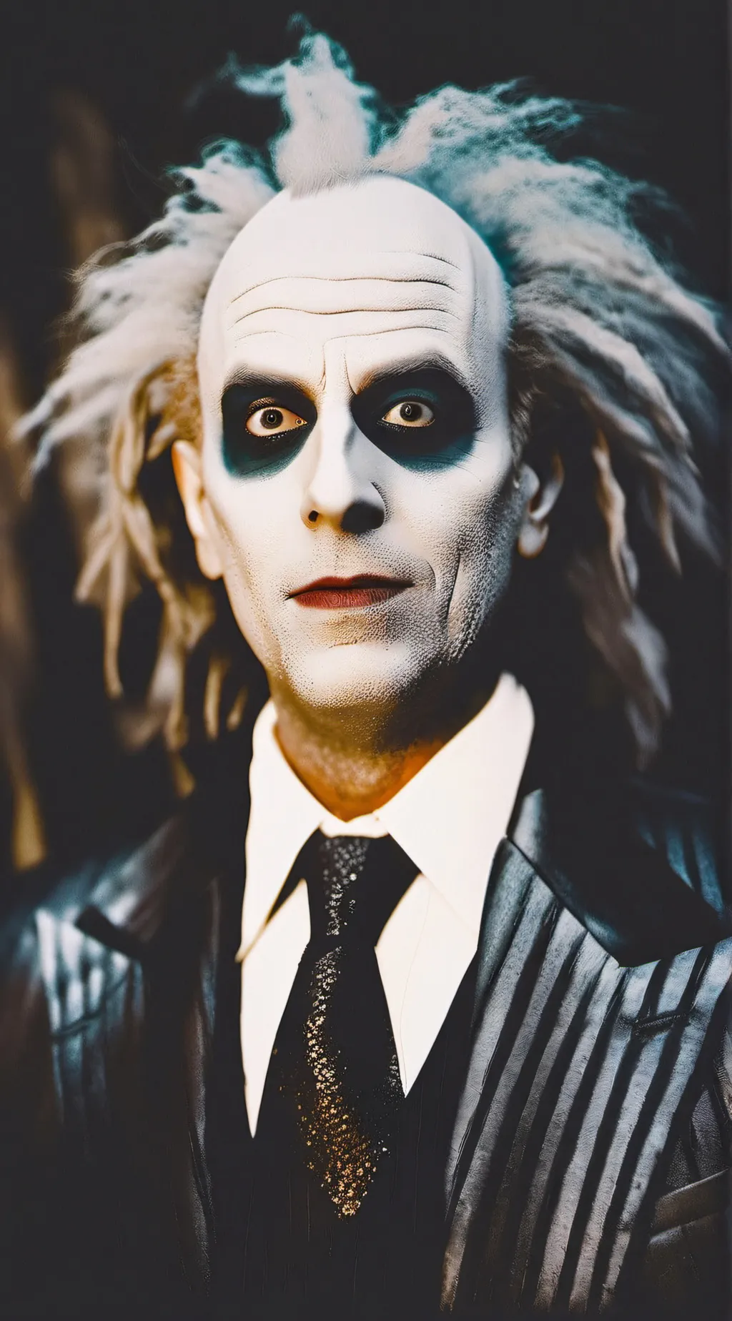 ai character: Beetlejuice  background
