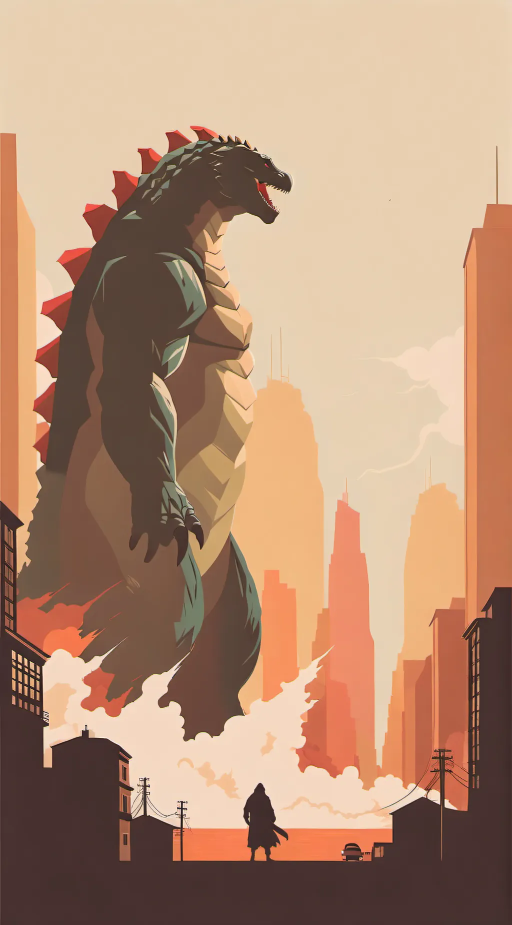 ai character: monsterverse background