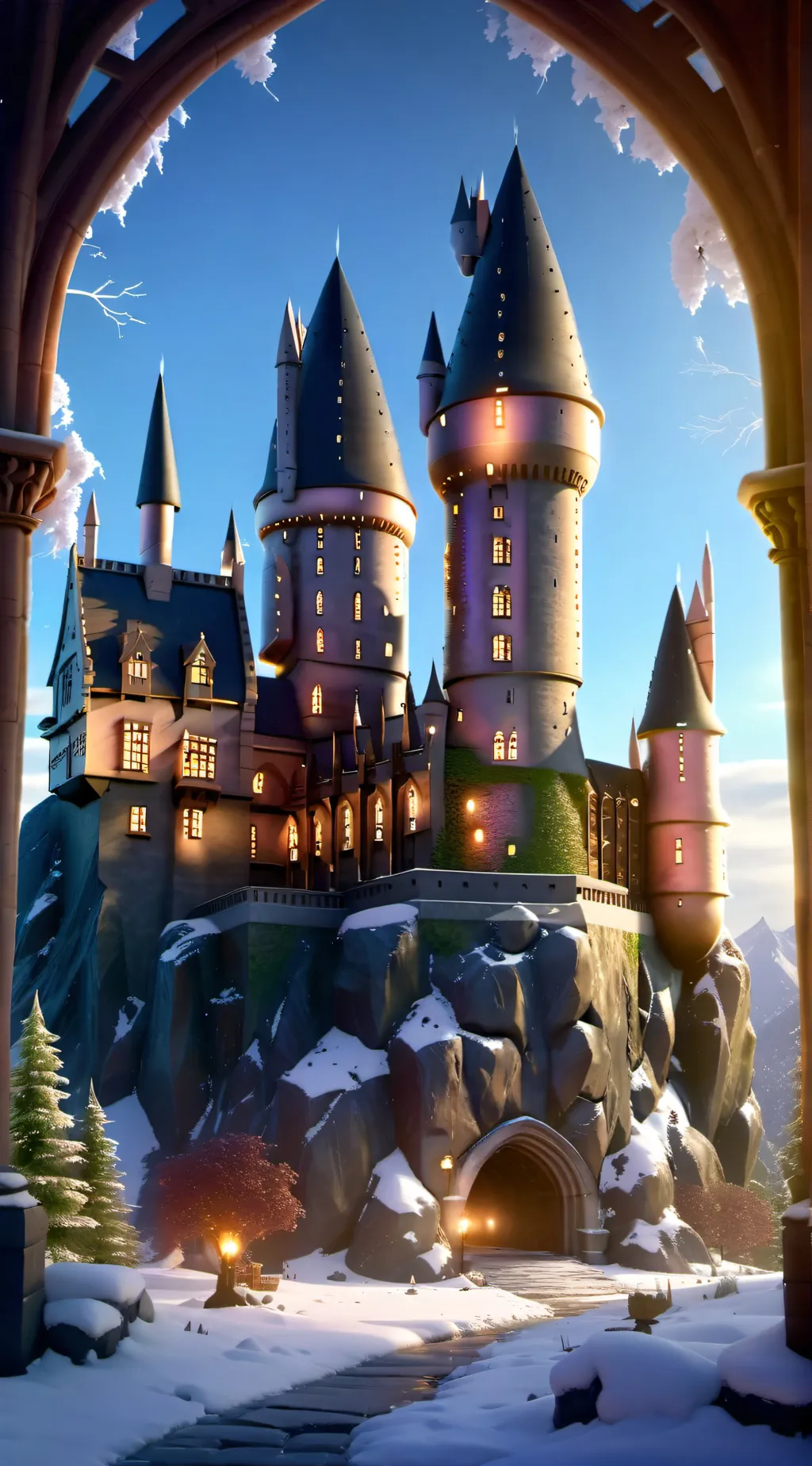 ai character: Hogwarts background