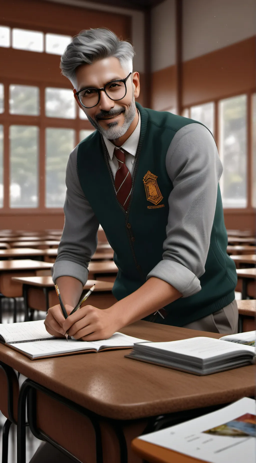 ai character: fairy school background