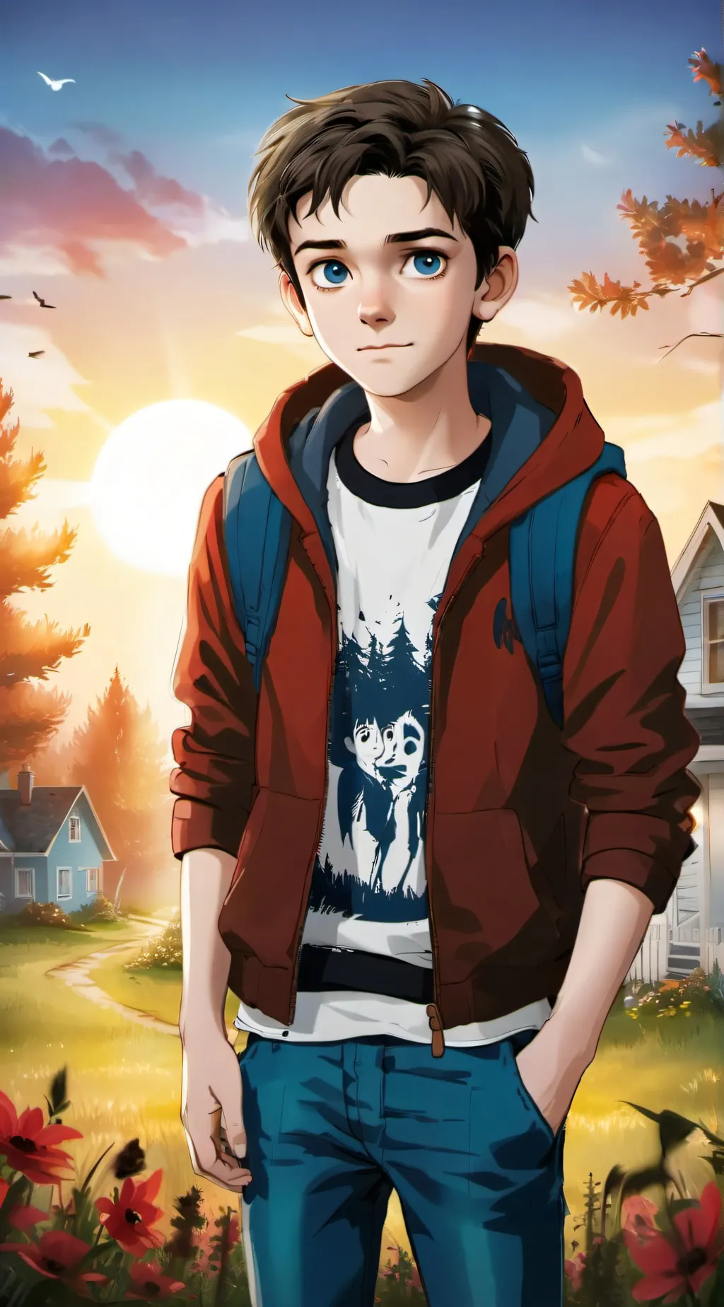 ai character: Norman  background