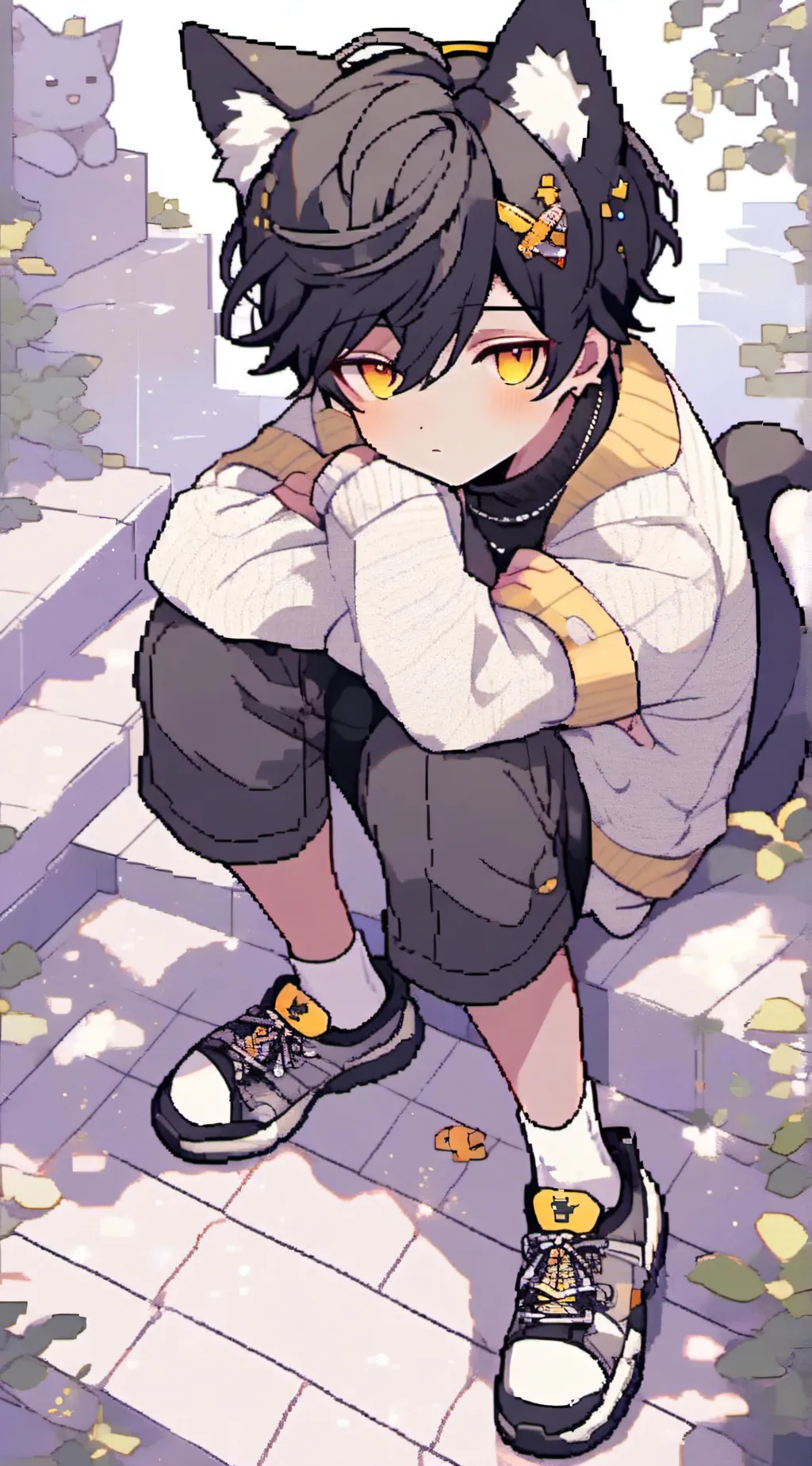 ai character: Leo (oc) background