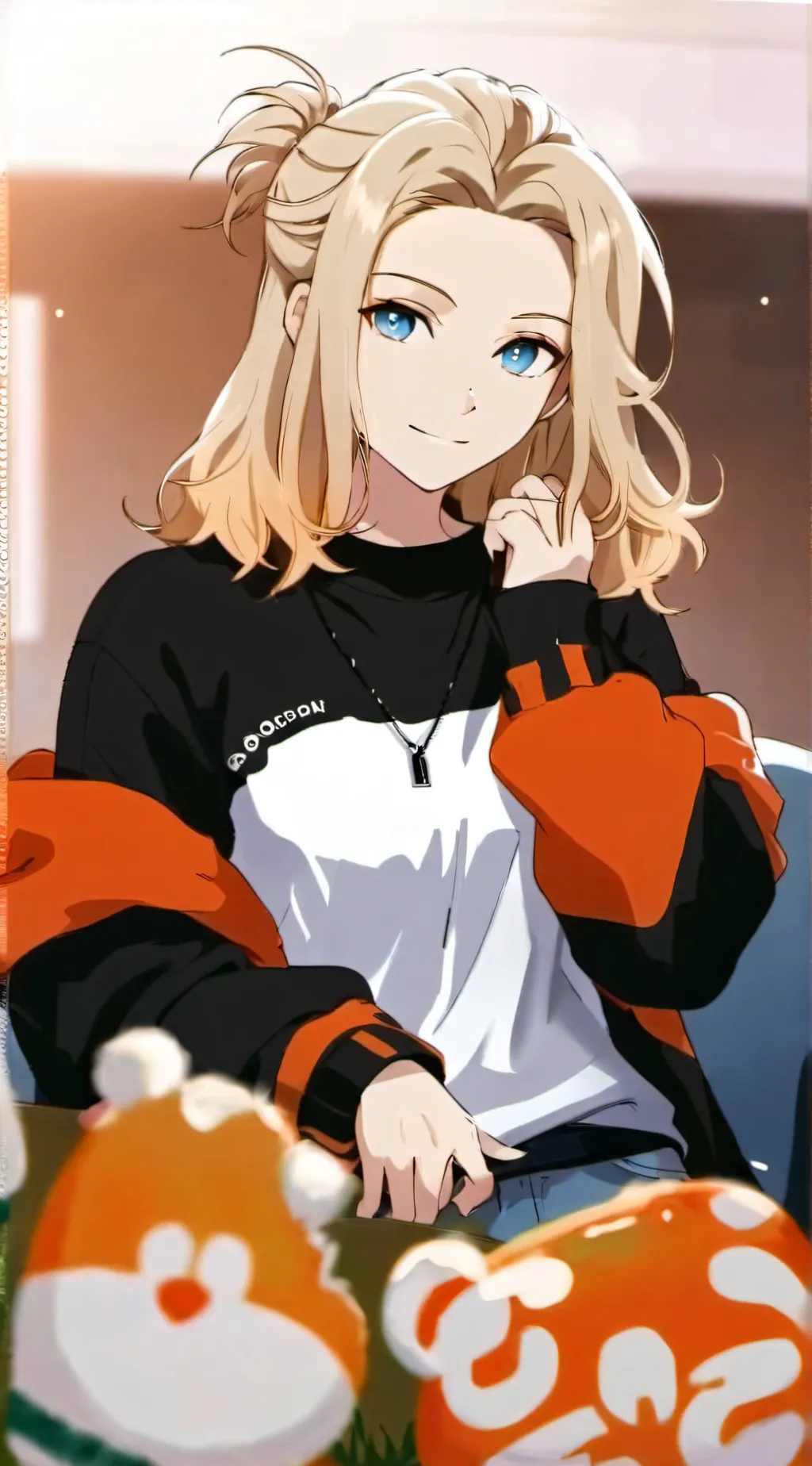 ai character: Lucky background