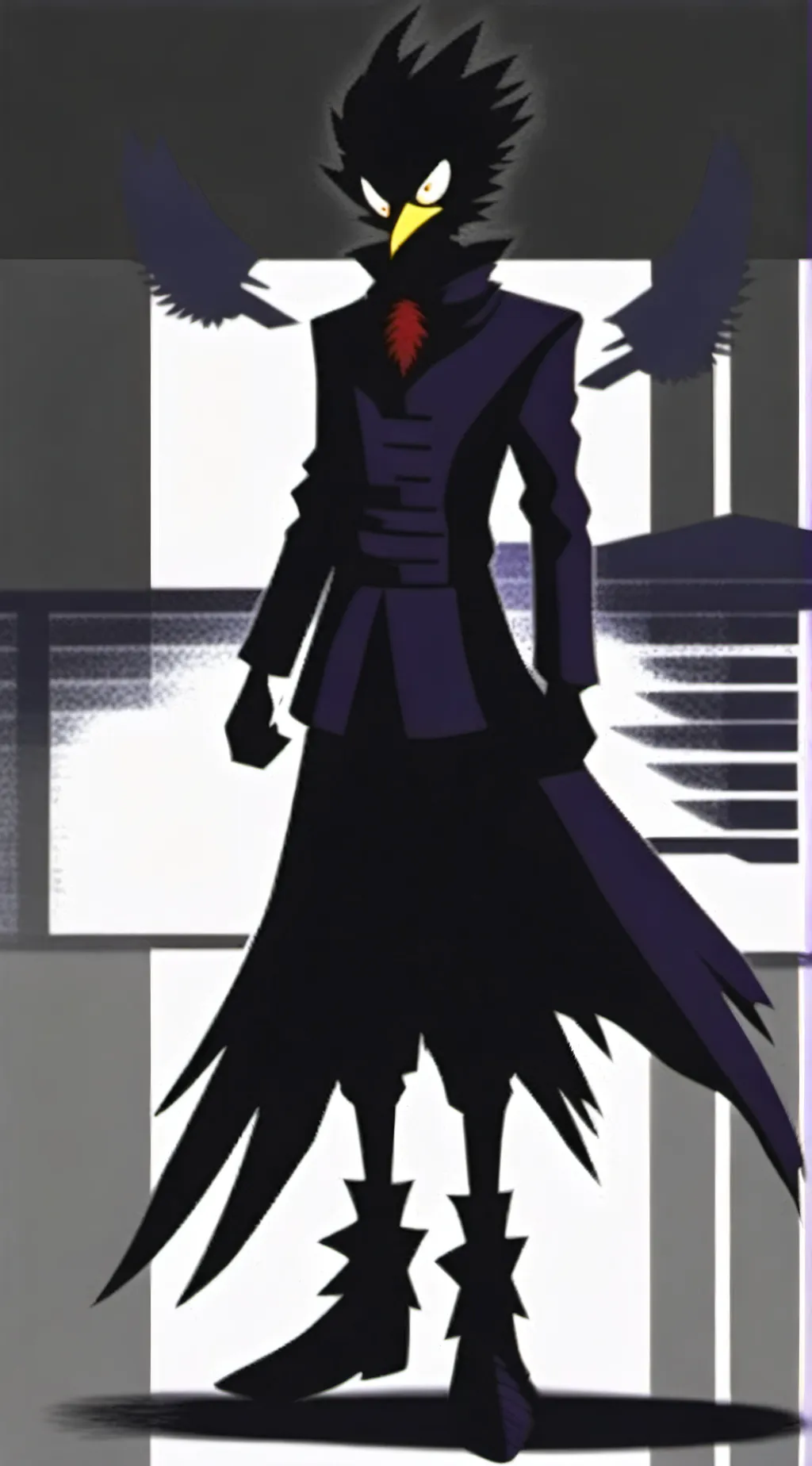 ai character: Fumikage Tokoyami background
