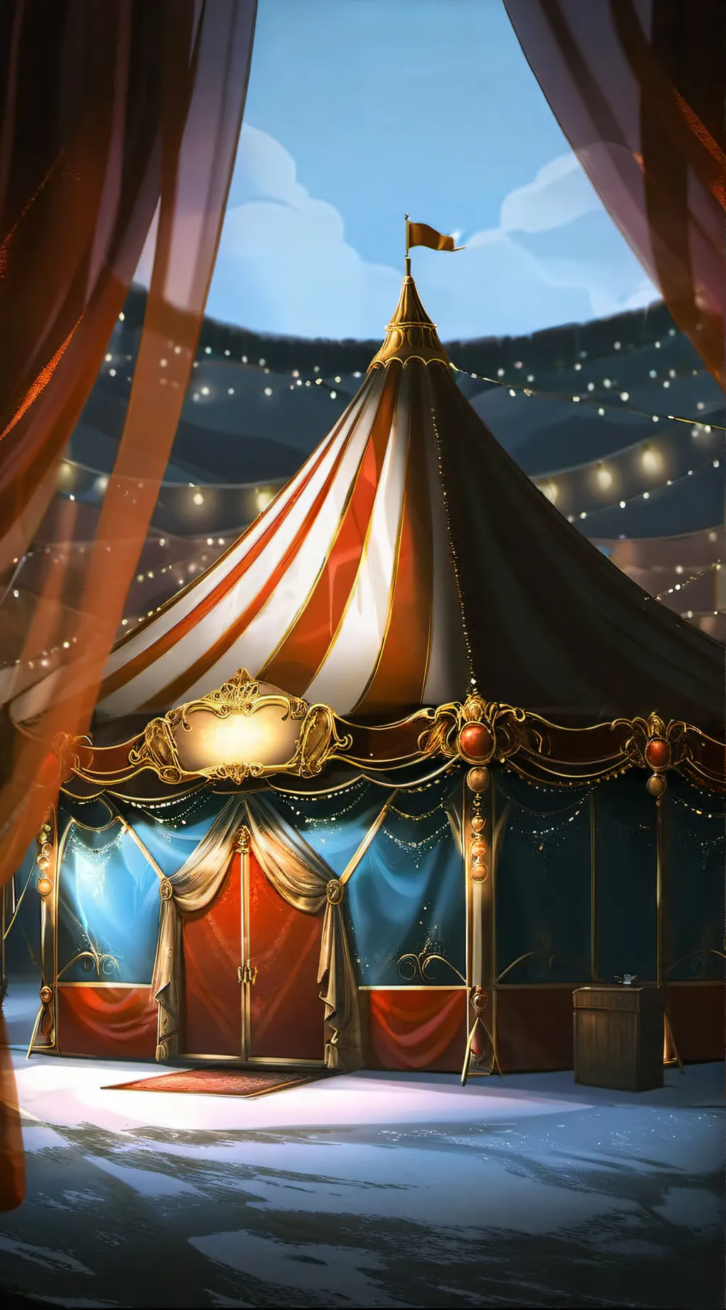 ai character: MHA Circus Trip.  background