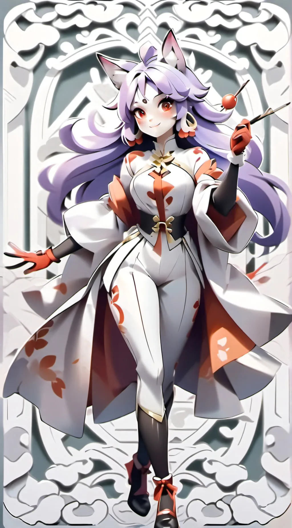 ai character: crystal ember background