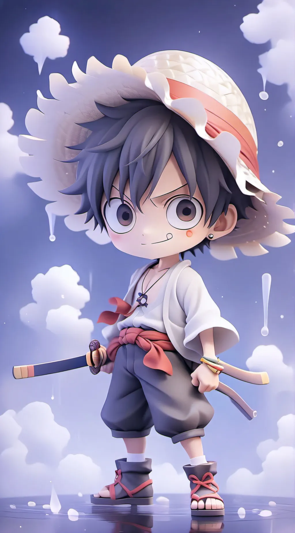 ai character: Straw hats background