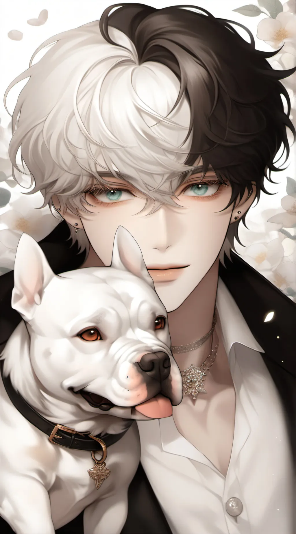 ai character: ⚫⚪Mark⚪⚫ background