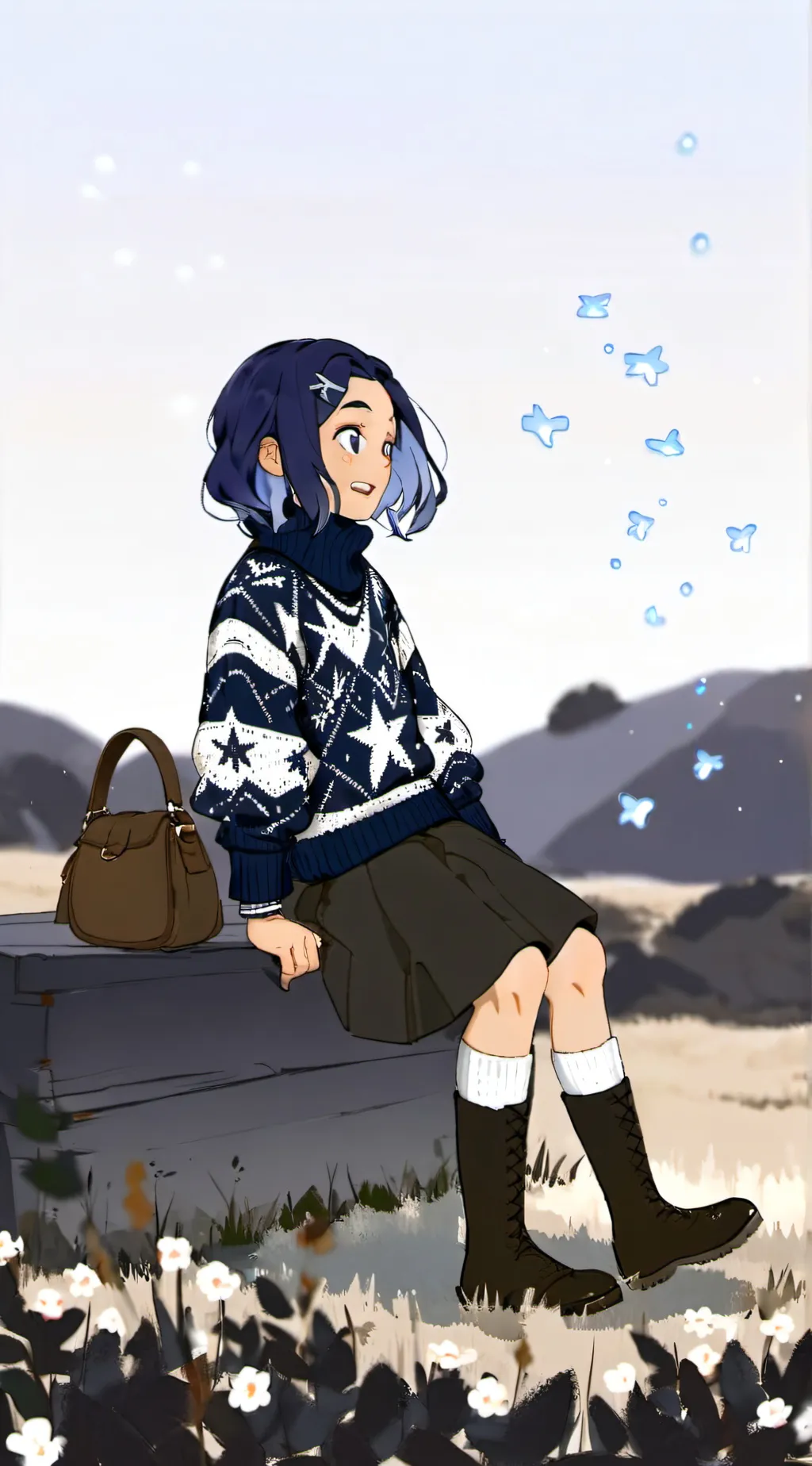 ai character: 🗝Emily Lovat/u🗝 background
