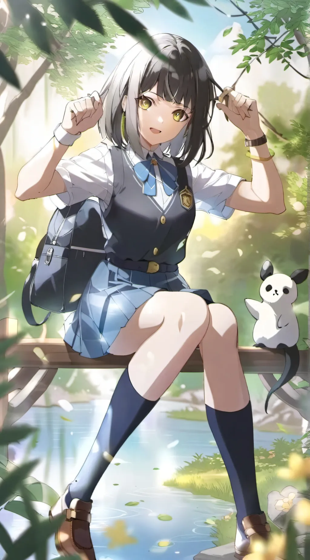 ai character: luna background