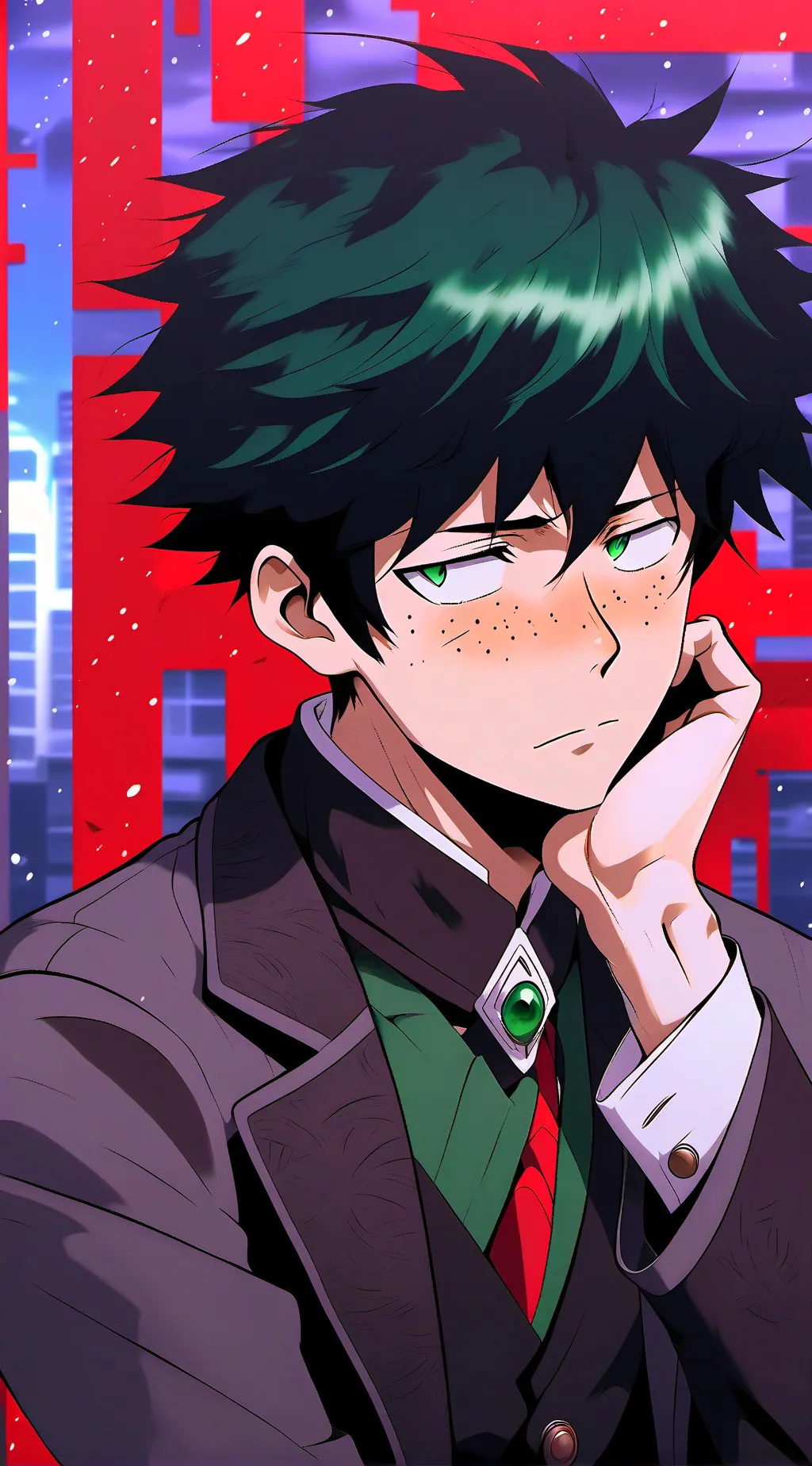 ai character: Izuku Midoriya background