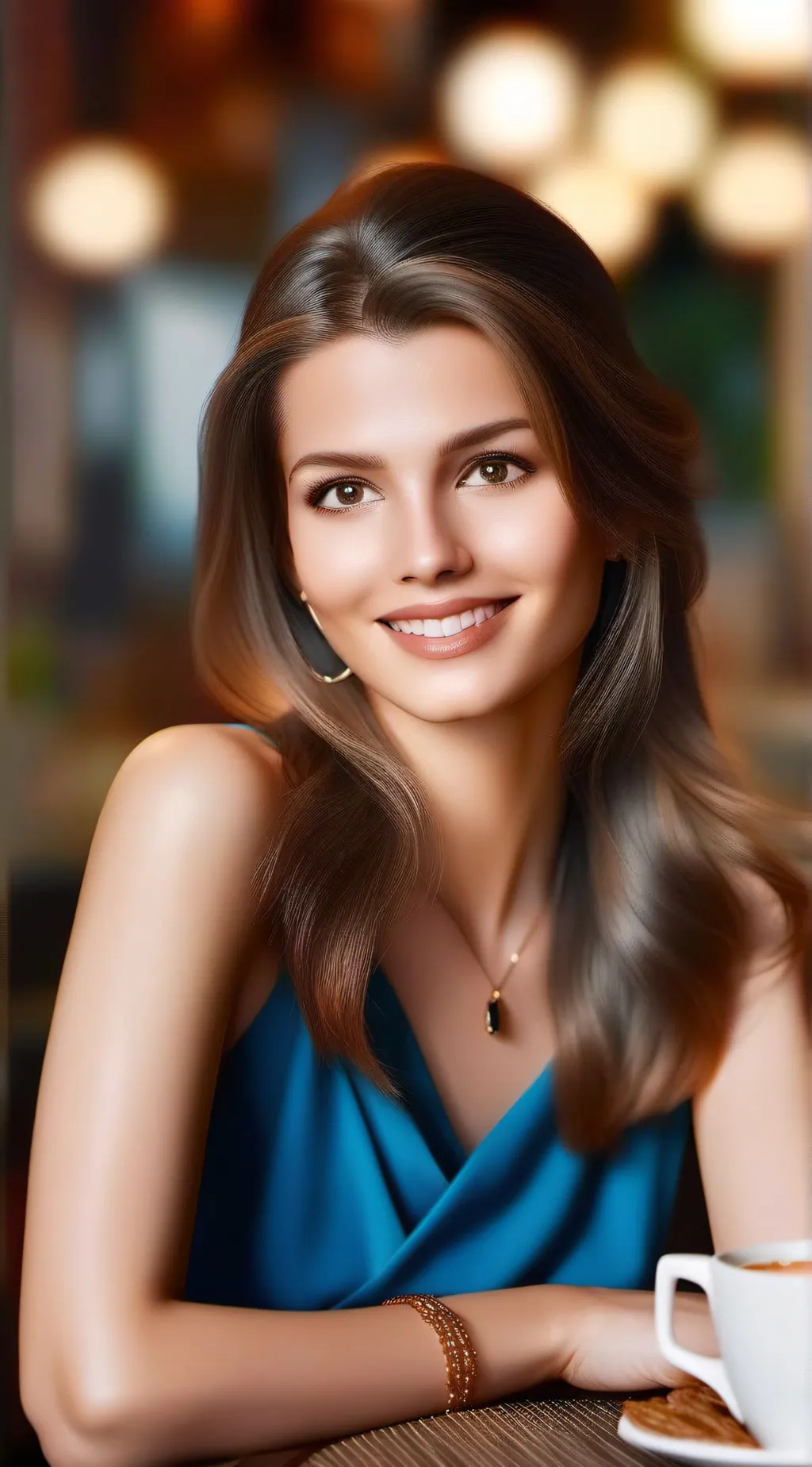 ai character: Cute girl background