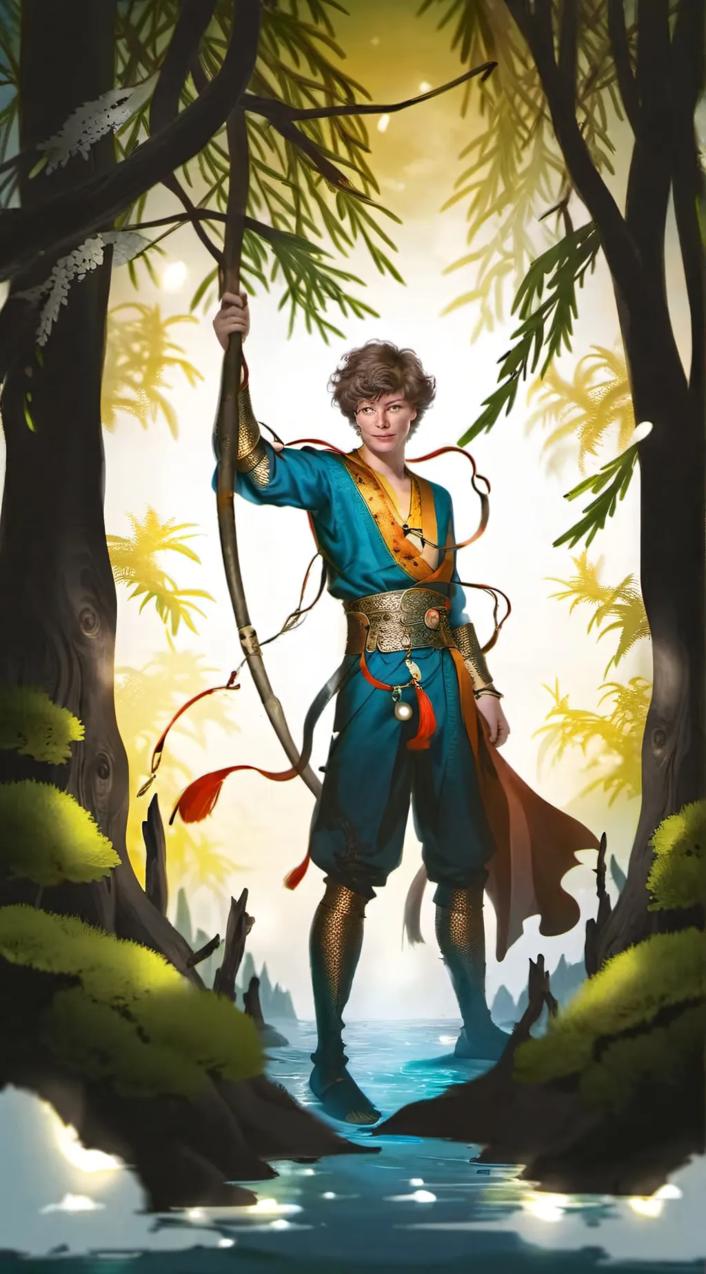 ai character: Yosemite background