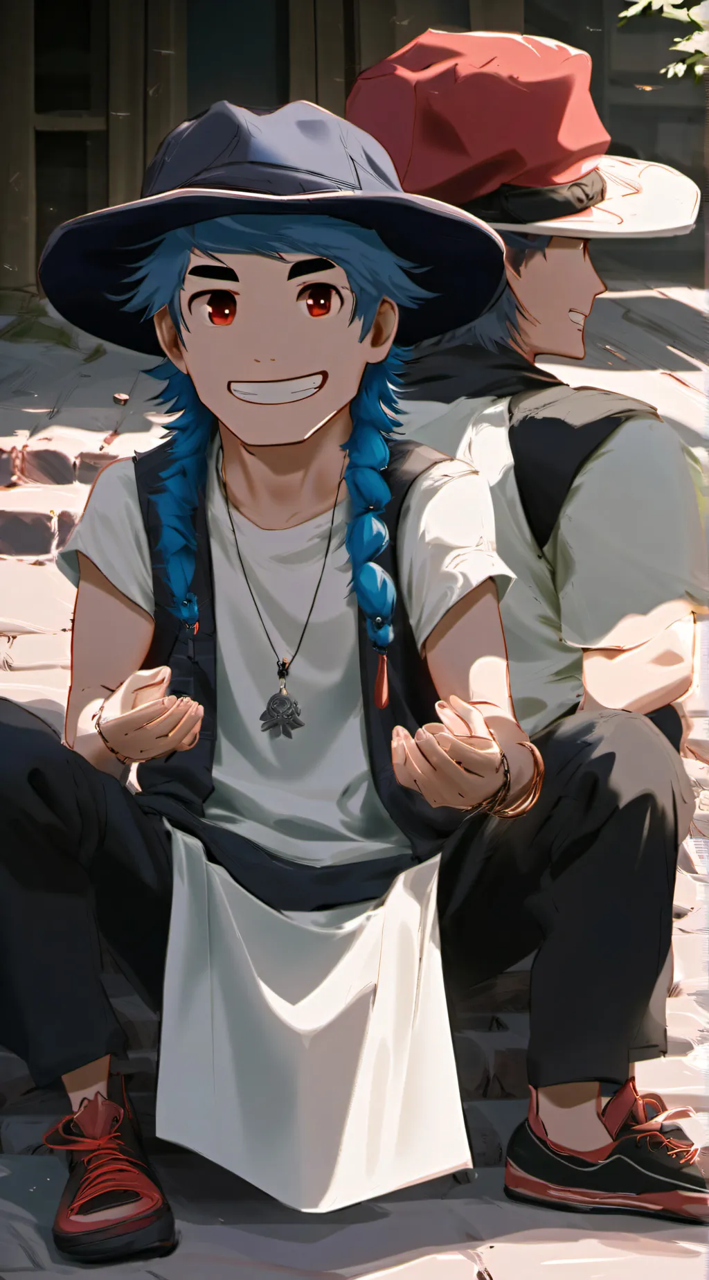 ai character: 🔵 blue lover 🔵 background
