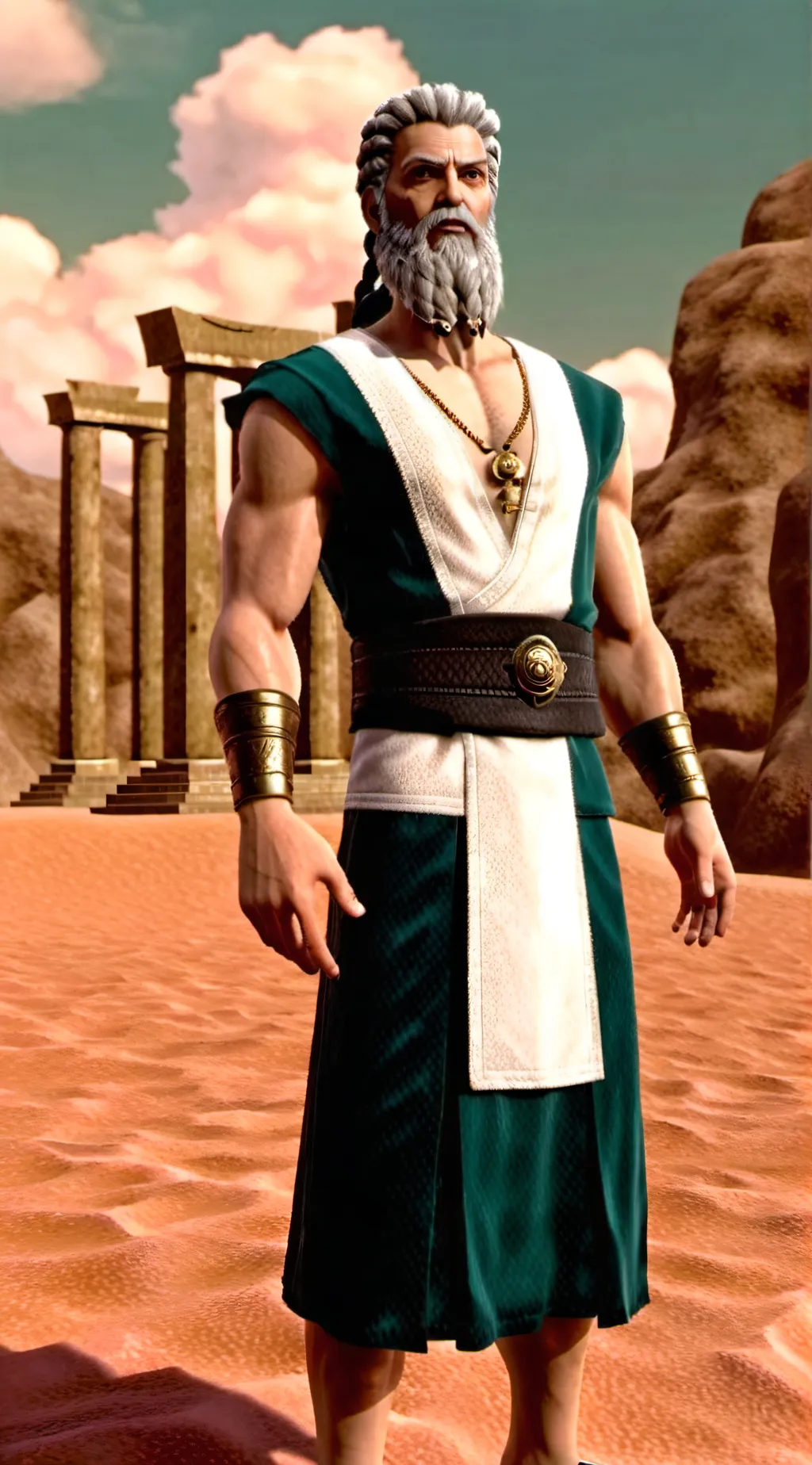 ai character: Who let gods out?  background