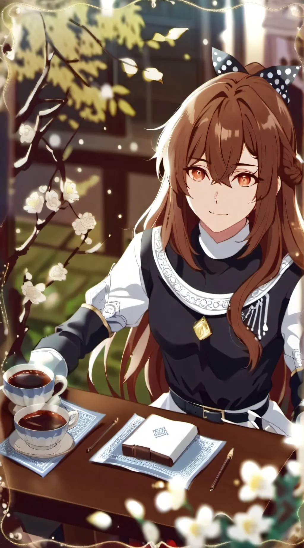 ai character: Love and Deepspace background